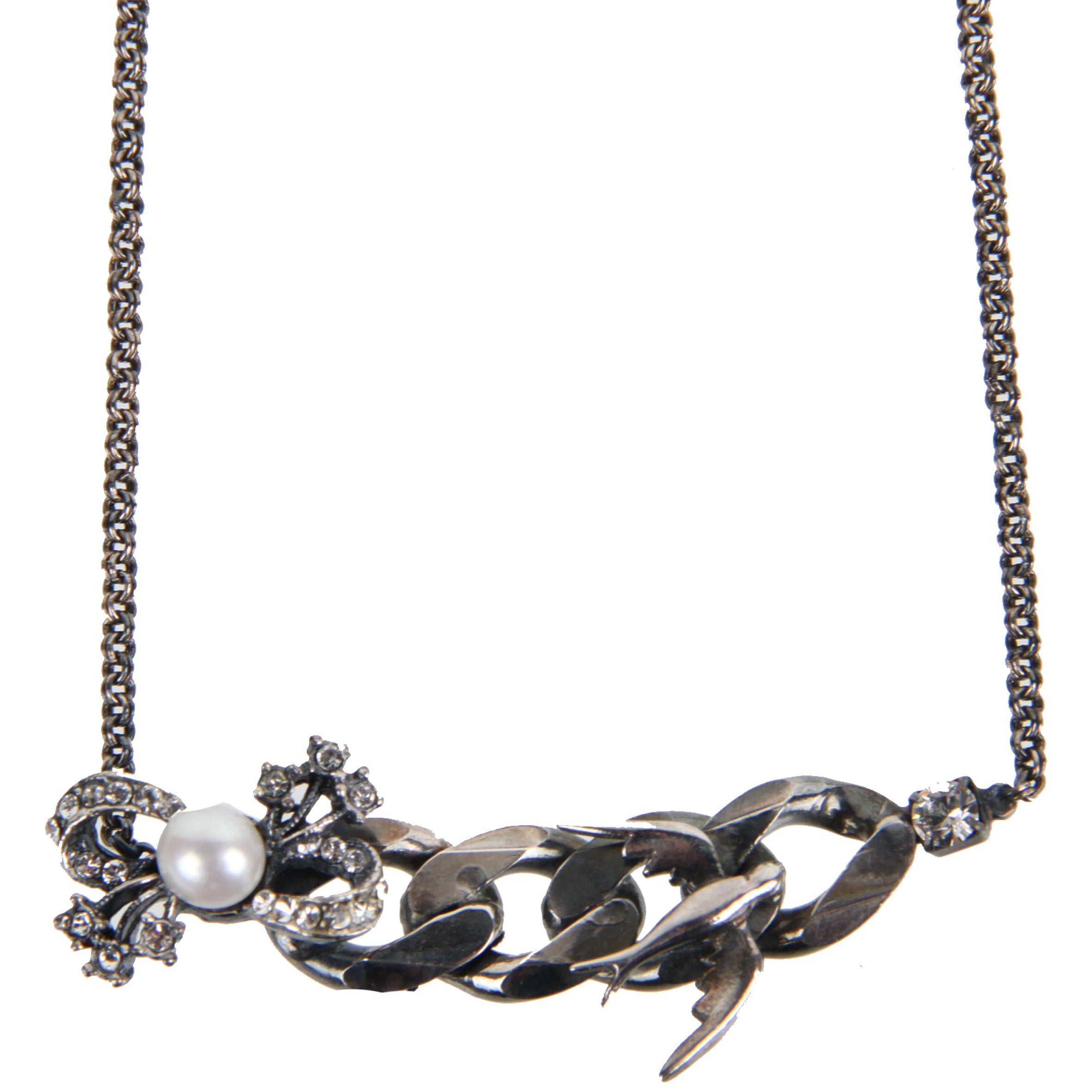 Elegant Silver Pearl Bow and Bird Necklace - Perfect for Weddings, Parties & Everyday Wear