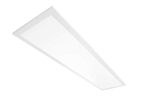 1x4’ RAB LED Drop Ceiling Light Panel - Edge-LIT Lighting | 30W | 3289 Lumens | 3000K Warm White | Dimmable & Easy Installation EZPAN1X4-30Y/D10 | Perfect for Offices, Schools, and Commercial Spaces