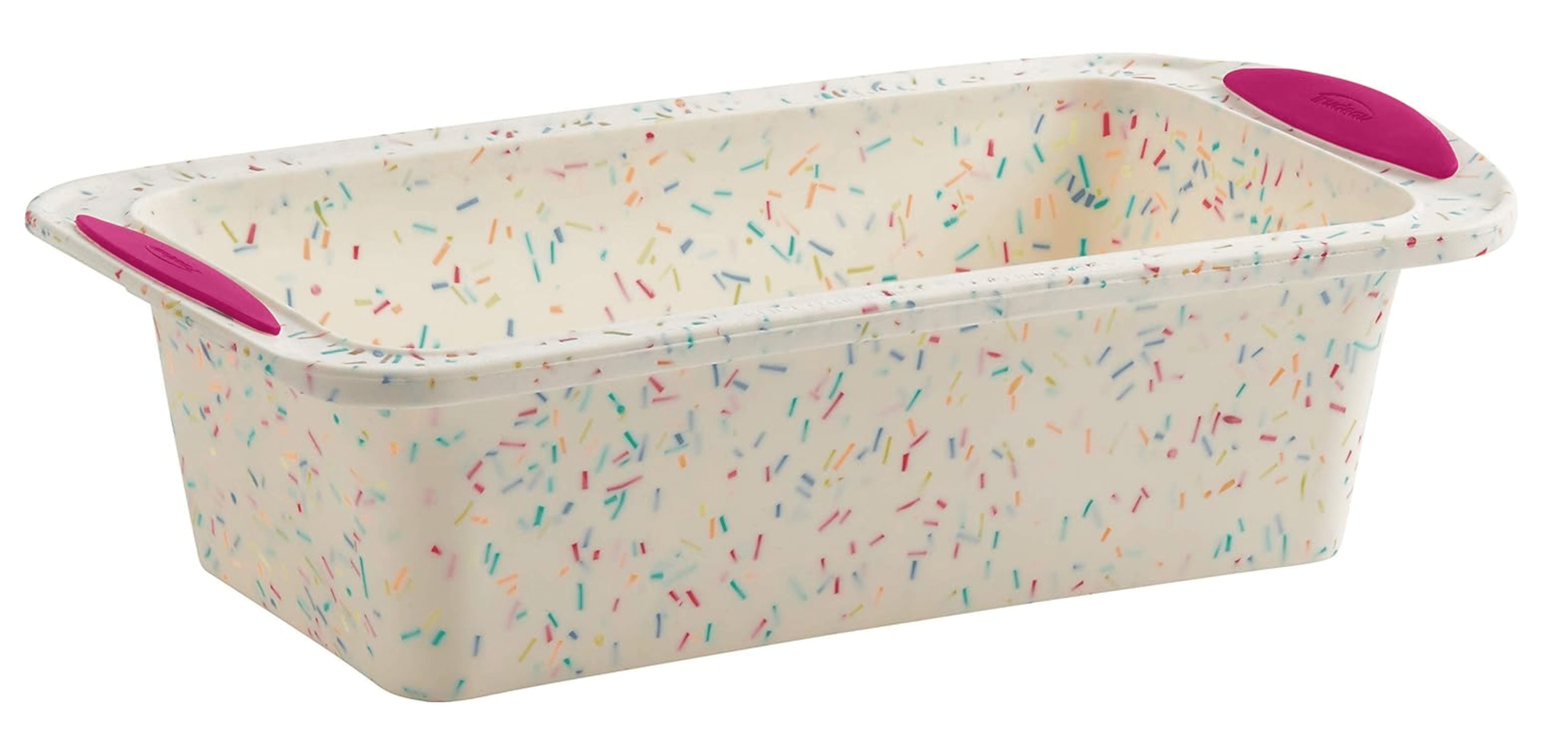 Non-Stick Confetti Silicone Loaf Pan - Perfect for Baking Birthday Cakes, Party Treats & Holiday Desserts