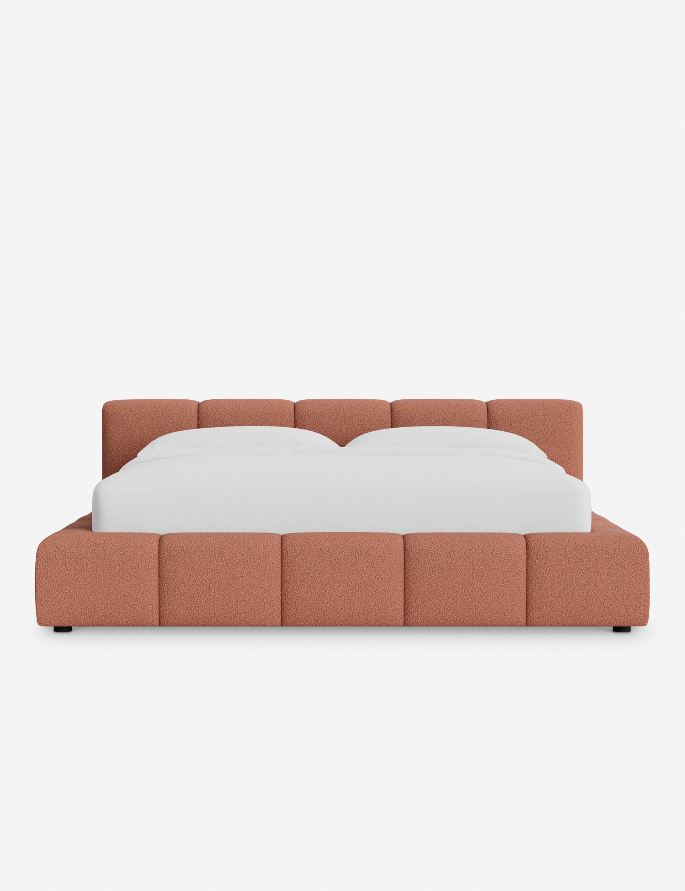 Cambry Platform Bed Frame - Modern Minimalist Wooden Bed with Headboard - Perfect for Bedroom, Guest Room & Small Spaces