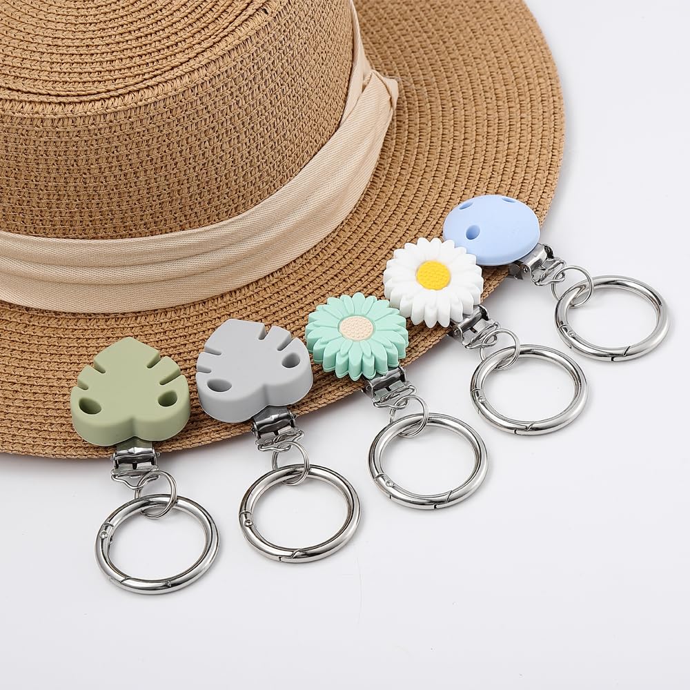 Multifunctional Hat Clip Holder for Travel Bags, Backpack, Luggage, Purse & Tote - Secure Hat Attachment Accessory for Women & Men (Leaf Green) - Perfect for Hiking, Camping, Beach & Airplane Travel