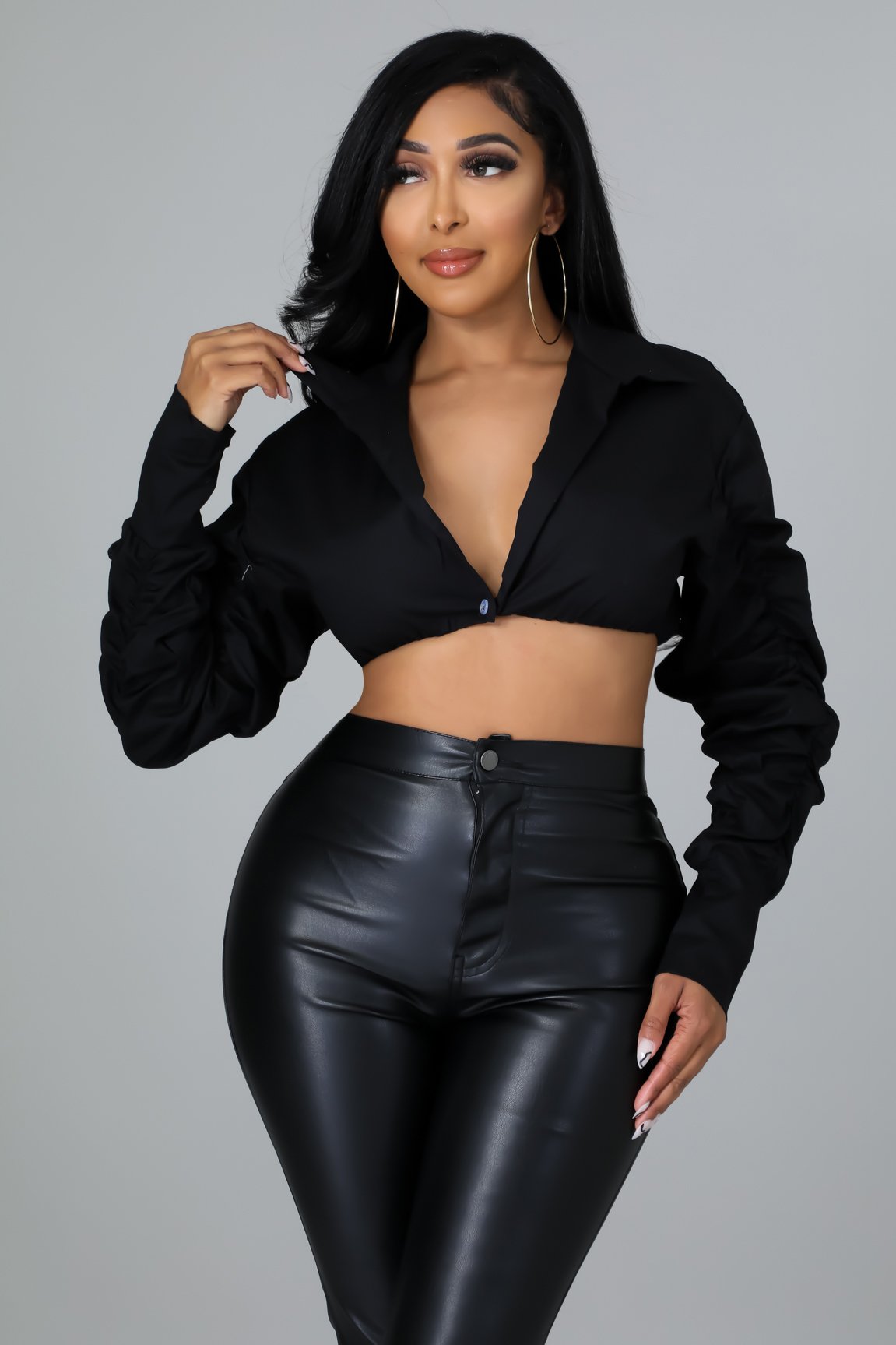 Shae Top for Women - Stylish Black Blouse for Casual Wear & Office Outfits | Perfect for Everyday Fashion & Professional Looks