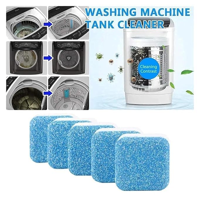 Front & Top Load Washing Machine Cleaner Tablets (18 Pack) - Deep Cleaning Descaling Powder for Tub, Drum & Stain Removal | Ideal for HE, Standard & Laundry Machines - Keeps Washer Fresh & Odor-Free