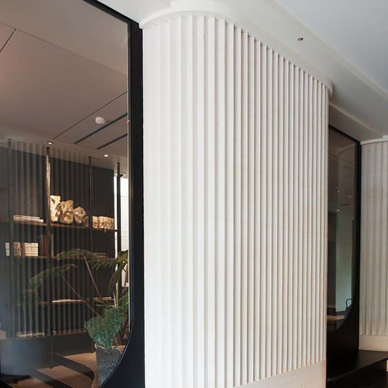 WOODFLEX White Primed Flexible Wave 46 Molding - 2700mm x 600mm - Perfect for Crown Molding & Interior Decoration