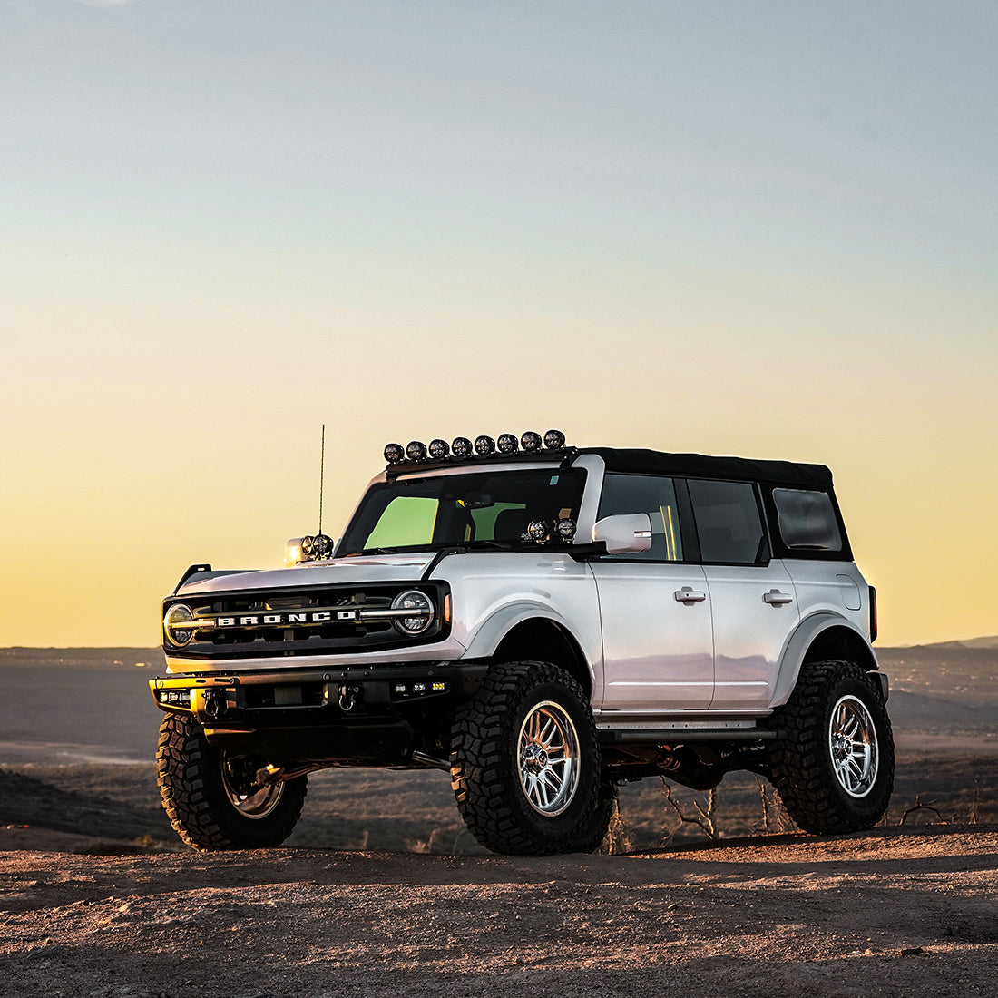 2021-2023 Ford Bronco Rigid Roof Rack Cargo Carrier | Heavy-Duty Aluminum Roof Pod Mount for Adventure Gear & Camping Equipment | Perfect for Road Trips, Outdoor Expeditions & Overlanding