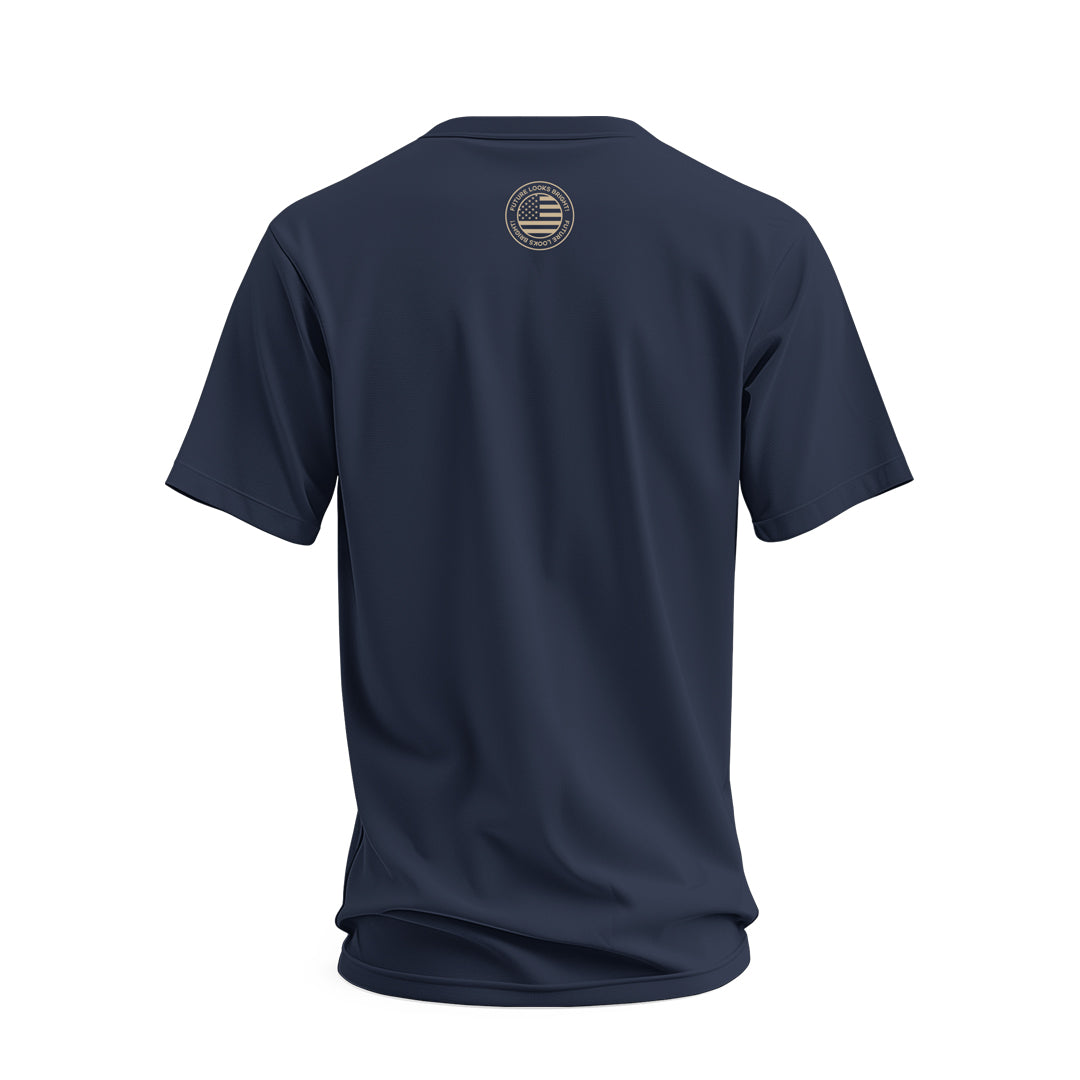 Future Looks Bright US Navy Short Sleeve T-Shirt - Patriotic Military Apparel for Men & Women - Perfect for Veterans Day, Navy Pride & Casual Wear