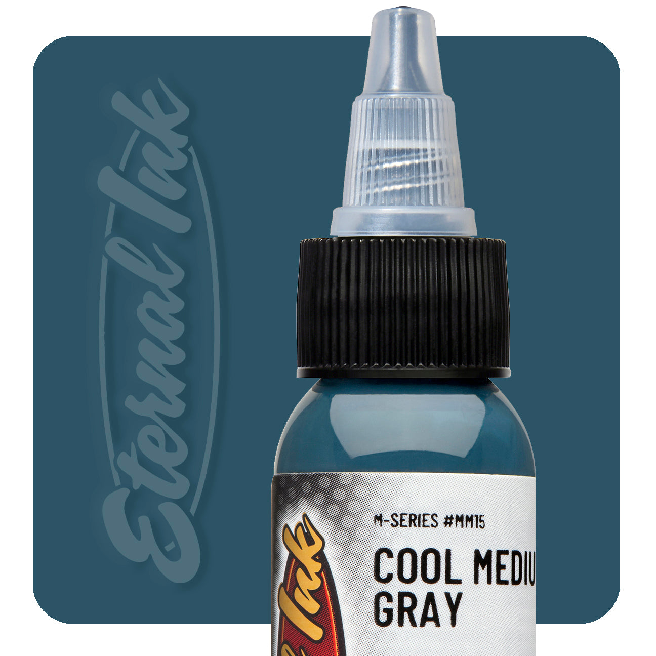 Eternal M Series Cool Medium Gray Ink - Premium Quality Ink for Calligraphy, Art, and Tattoo - Perfect for Professional Artists and Hobbyists