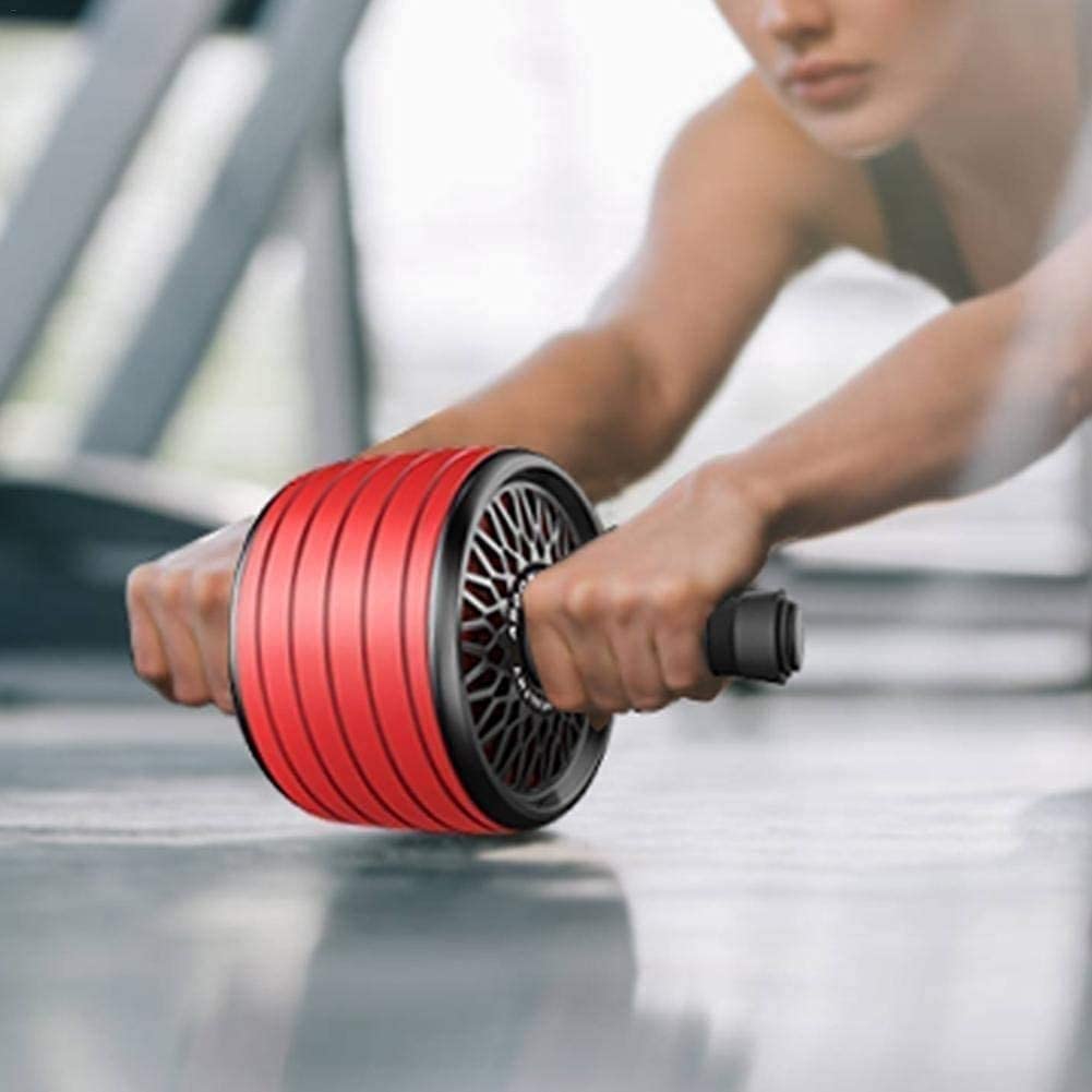 Ab Roller Wheel - Core & Abdominal Exercise Equipment for Home Gym, Strength Training Fitness Gear (Red) | Perfect for Abs Workouts, Home Exercise & Full Body Training