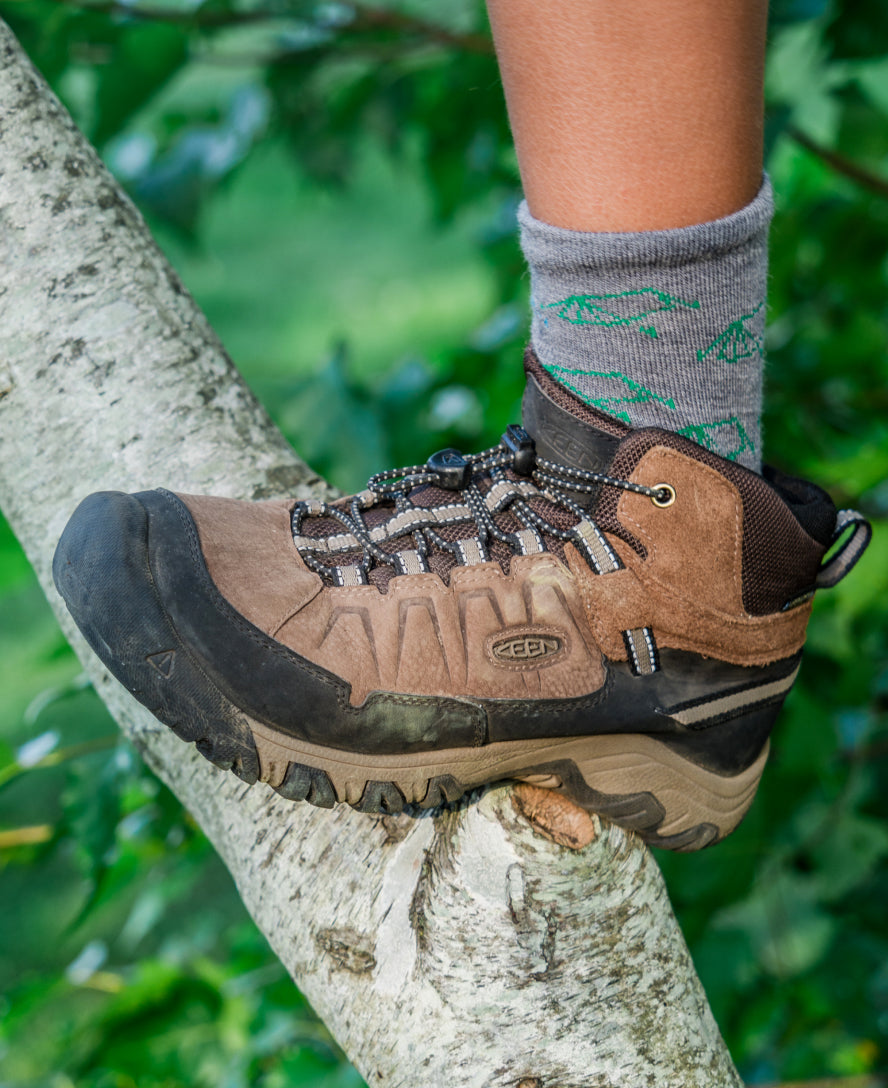 Little Kids' Targhee IV Waterproof Hiking Boots - Bison/Brindle Color | Durable Outdoor Shoes for Boys & Girls | Perfect for Trail Hiking, Camping & Wet Weather Adventures