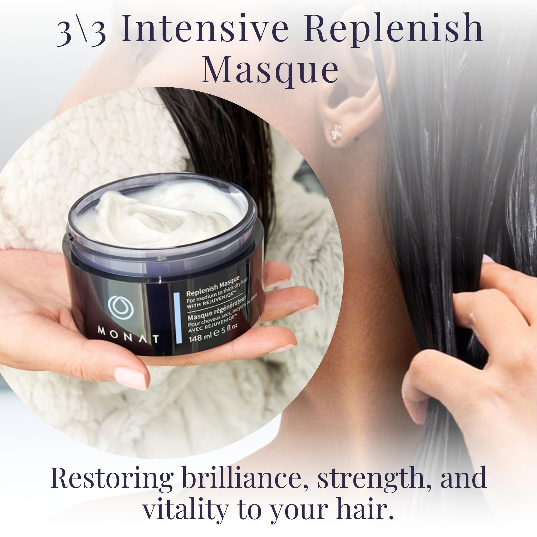 Renew™ Hydrating Hair Care System - Moisturizing Shampoo, Conditioner & Hair Mask Set for Dry, Damaged Hair (8oz+6oz+5oz) | Repair & Nourish Brittle Hair | Perfect for Daily Use & Post-Color Treatment Care