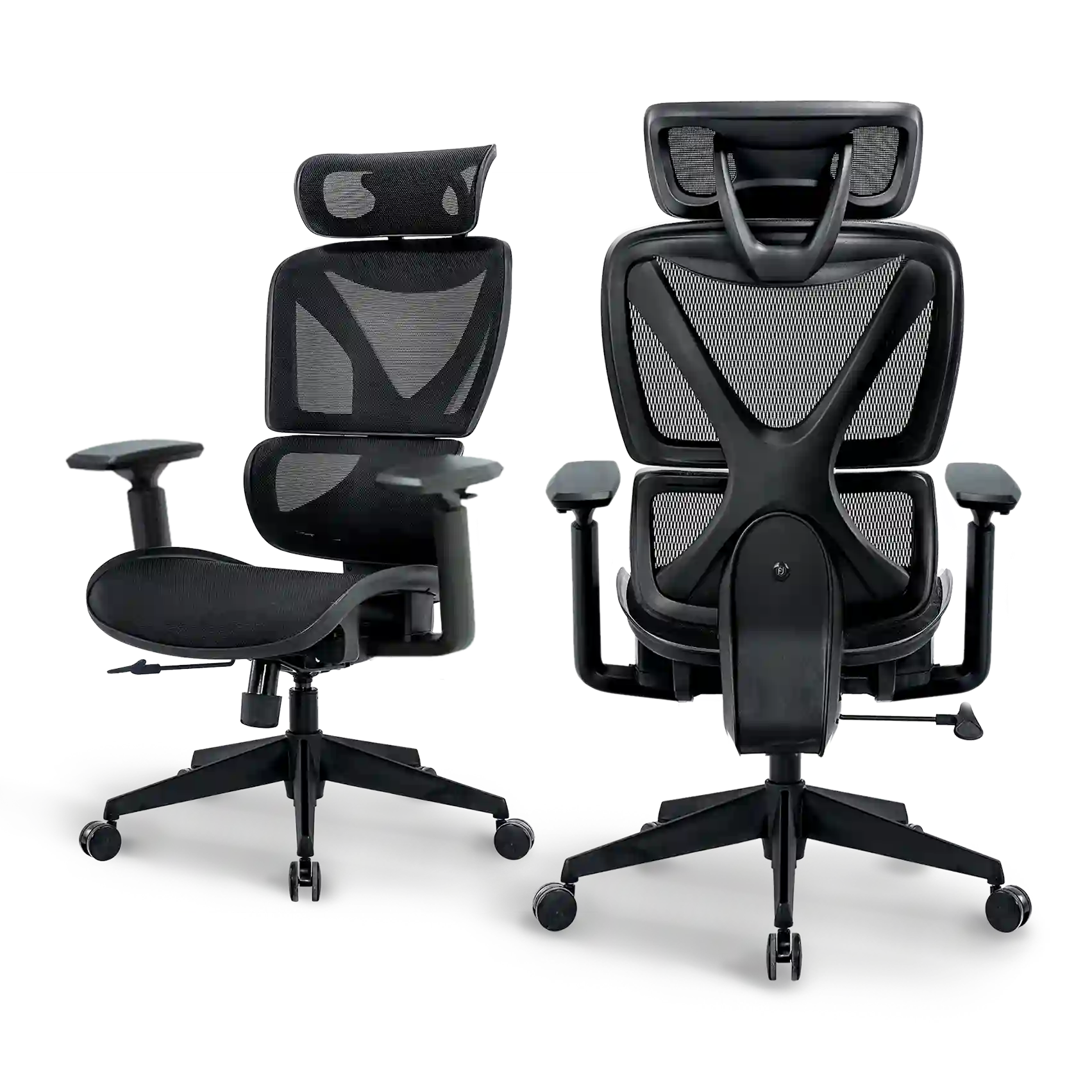 Ergonomic Office Chair with Lumbar Support - Adjustable Height & Swivel - Comfortable Desk Chair for Home & Office Workspaces - Perfect for Long Hours of Sitting, Gaming, or Studying