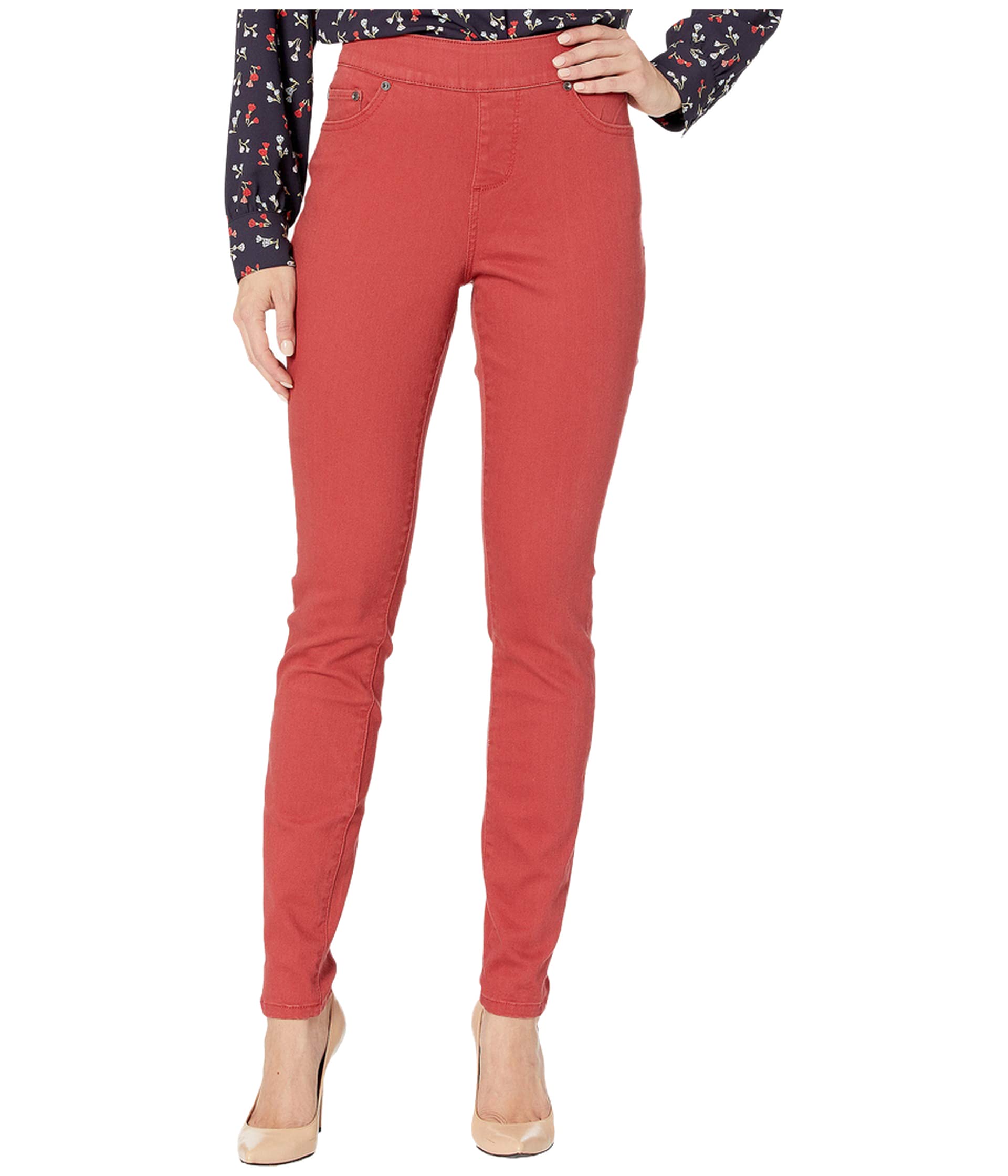 Jag Jeans Women's Maya Skinny Pull-On Stretch Jeans - Comfortable High Waist Denim Pants for Work, Casual & Everyday Wear