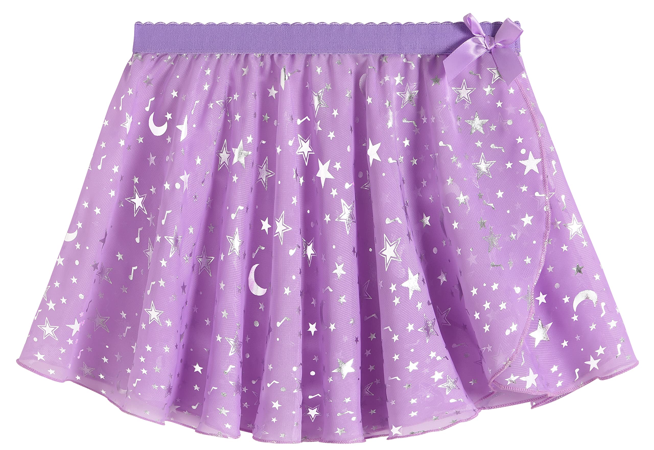 WYHDY Girls Ballet Dance Skirt & Leotard Set - Sparkly Chiffon Wrap Tie Tutu for Toddler Kids - Perfect for Ballet Class, Recital & Dance Performance