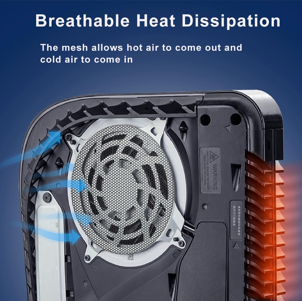 4 Pack PS5 Heatsink Fan Dust Filters with Cooling Vents - Dust Proof Covers for PlayStation 5 Cooling System - Perfect for Gaming Setup & Console Protection
