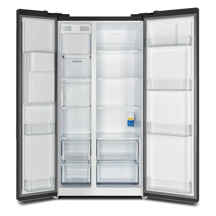 Forno Espresso Salerno 36 Inch 20 cu.ft Side by Side Refrigerator with Water Dispenser - Energy Efficient Stainless Steel Fridge for Kitchen, Office, or Restaurant (Model FFRBI1844)
