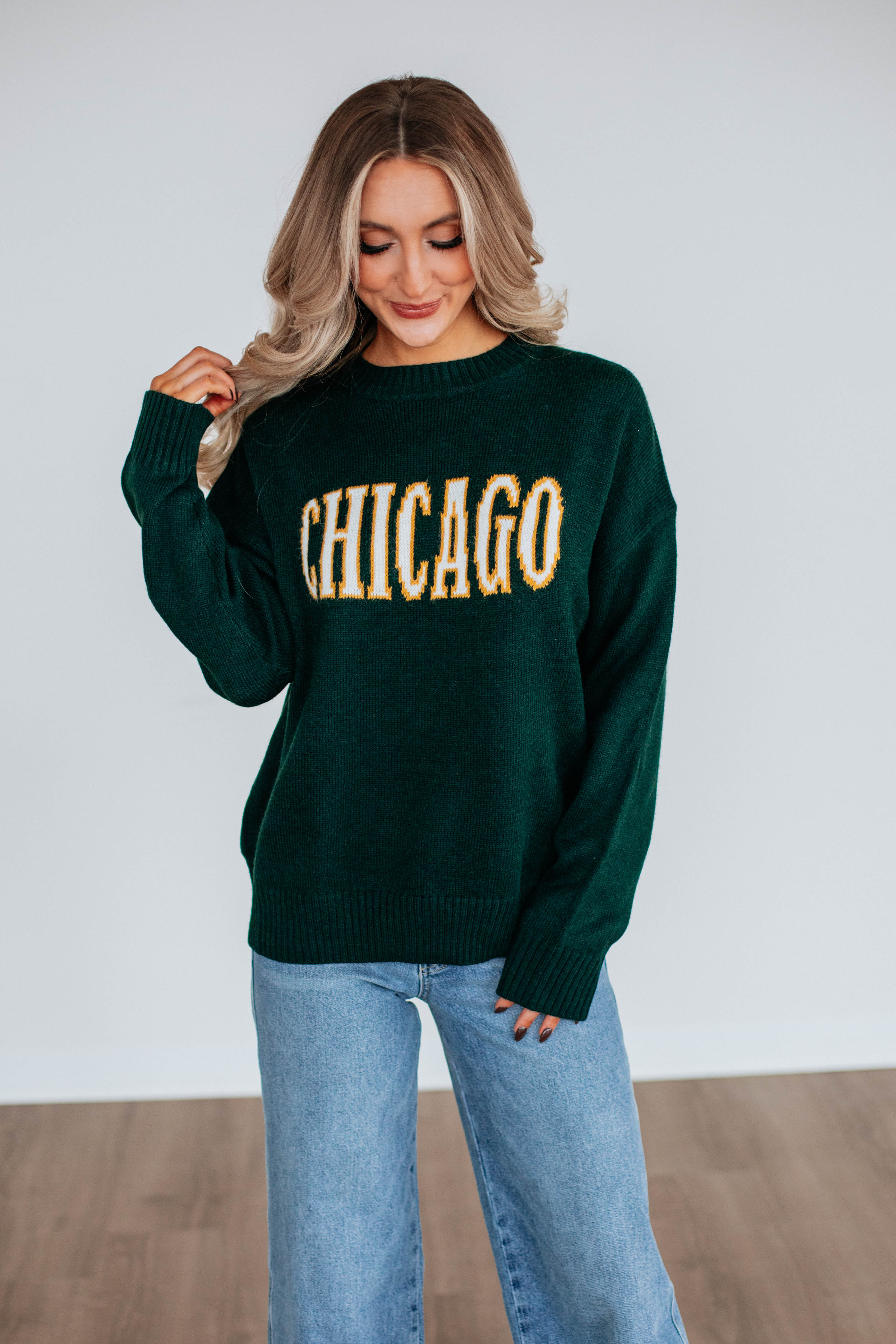 Chicago Knit Sweater for Women - Cozy Cable Knit Pullover Winter Sweater | Perfect for Casual Outfits, Office Wear & Holiday Gatherings