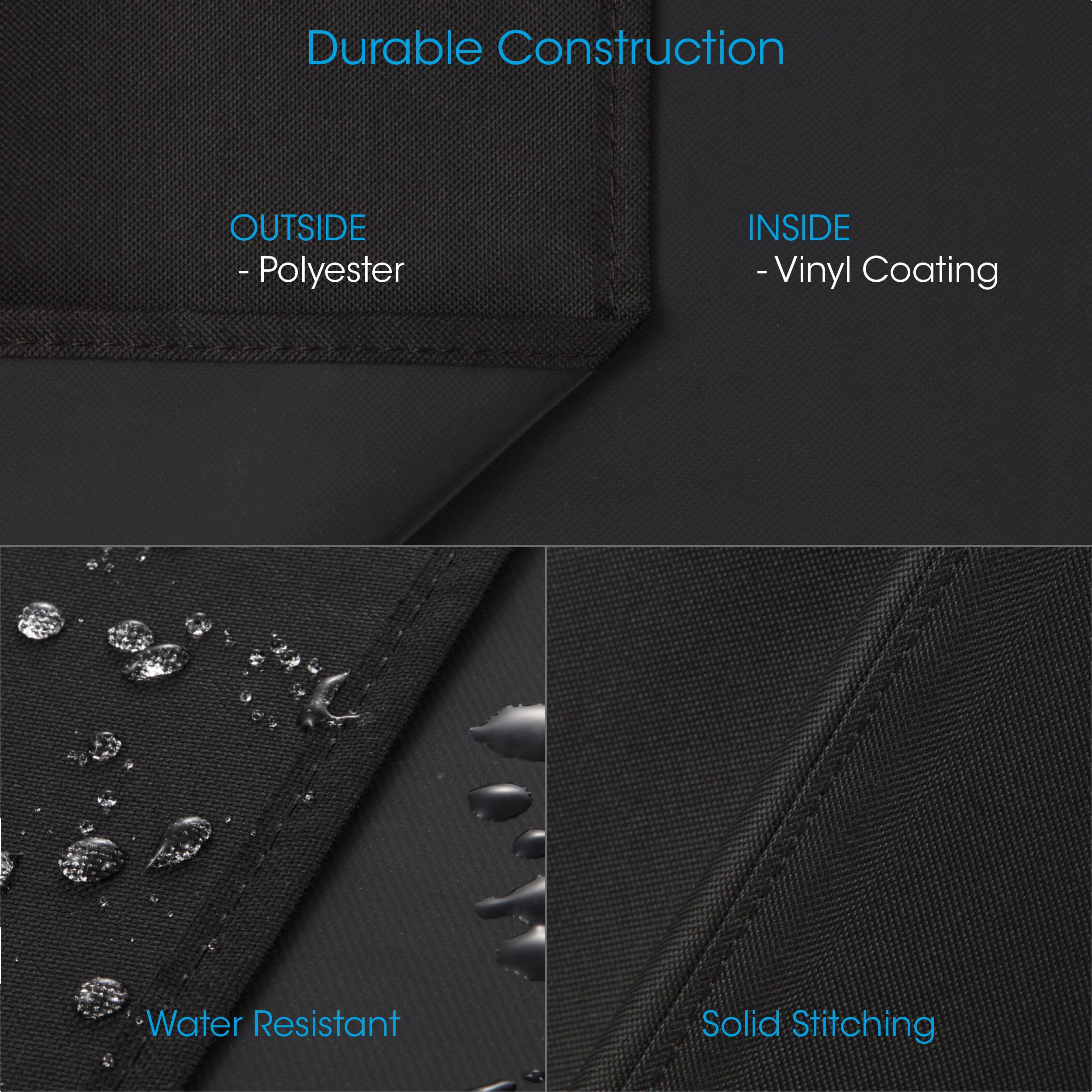 Unicook Waterproof Portable Grill Cover for Weber Q2000, Q200 Series & Baby Q Gas Grills | Heavy-Duty All-Weather Protection | Fits Better Than Weber 7111 | Black | Perfect for Backyard BBQs, Camping & Outdoor Cooking