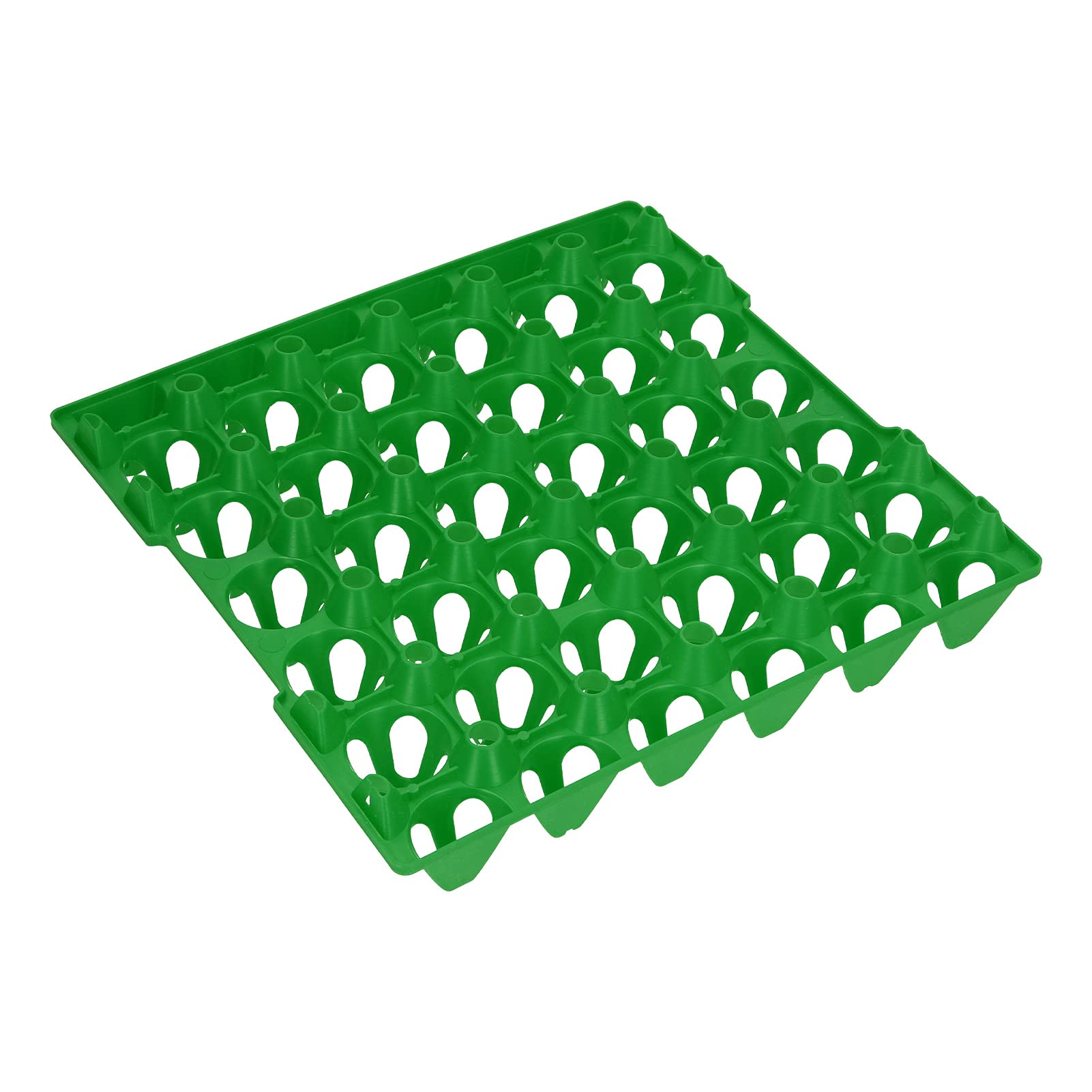 Durable Plastic Egg Storage Trays for Farm & Poultry - Heavy Duty Egg Flats for Chicken Coop & Hen House (Green) - Perfect for Egg Collection, Transport & Storage