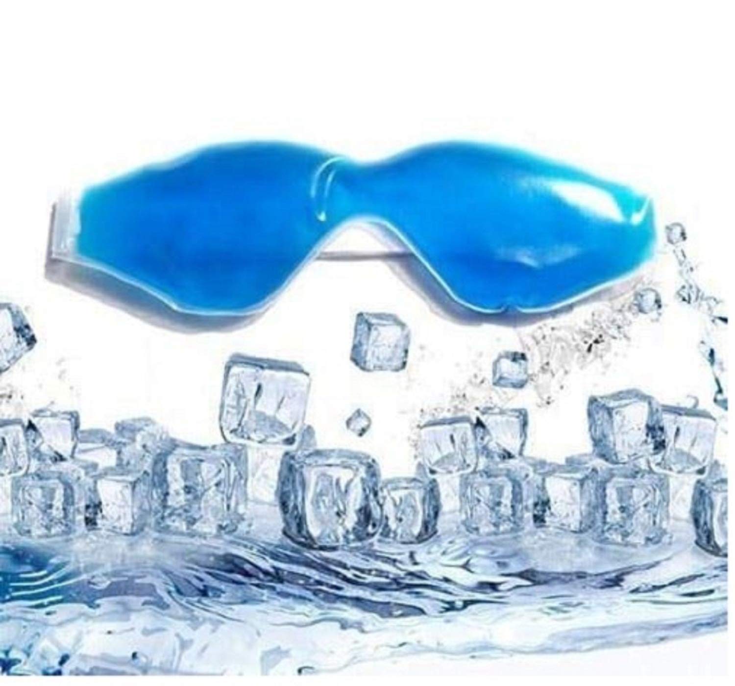 Kesariyaji Cooling Gel Eye Mask for Dark Circles & Puffy Eyes – Soothing Relief for Dry Eyes, Redness & Eye Fatigue – Reusable Blue Eye Patches for Sleeping, Travel & Work – Small Size for All Family Members
