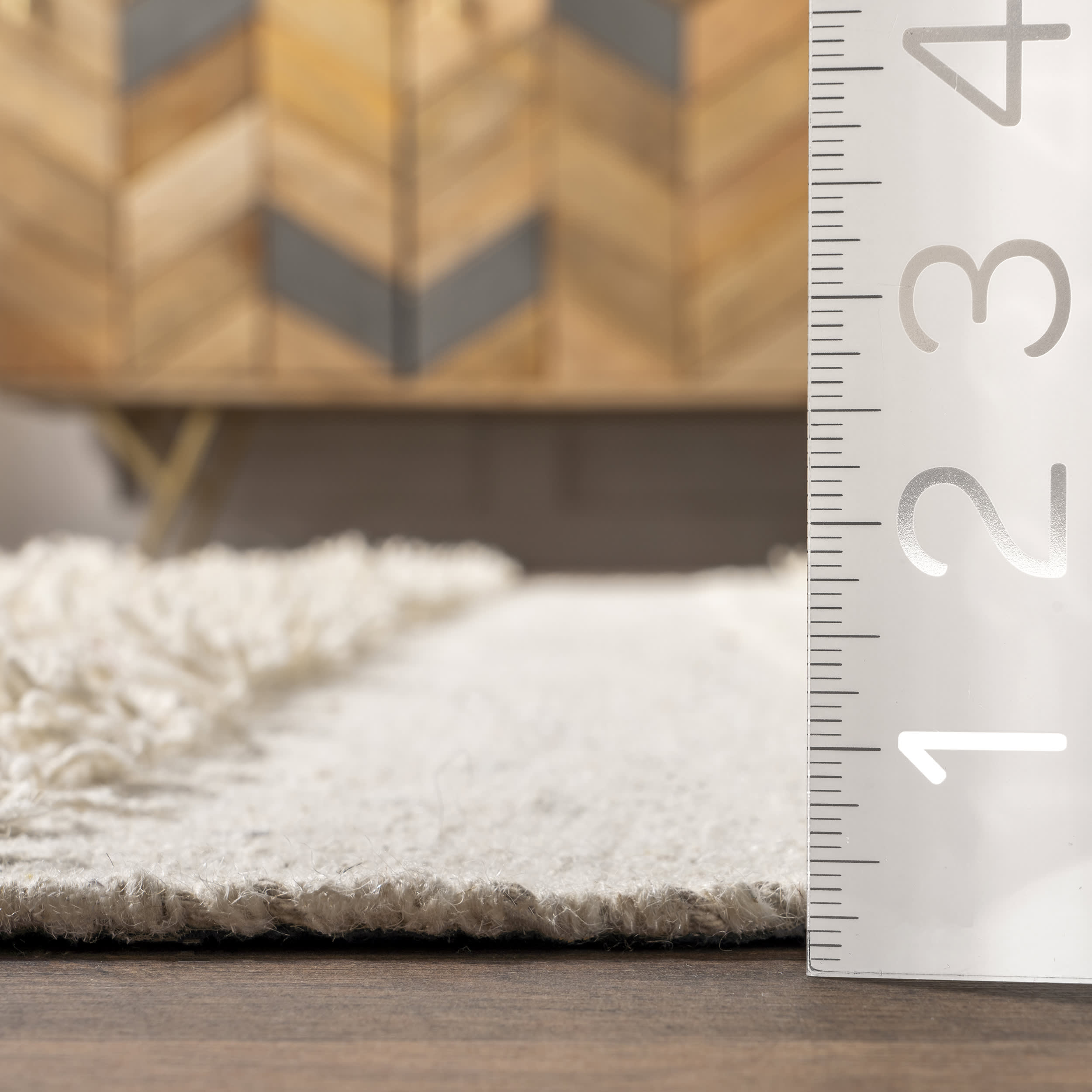 Luxury Chandy Textured Wool Rug - Soft Cream Area Rug for Living Room, Bedroom & Dining Room | Premium Handmade Home Decor for Cozy & Stylish Interiors