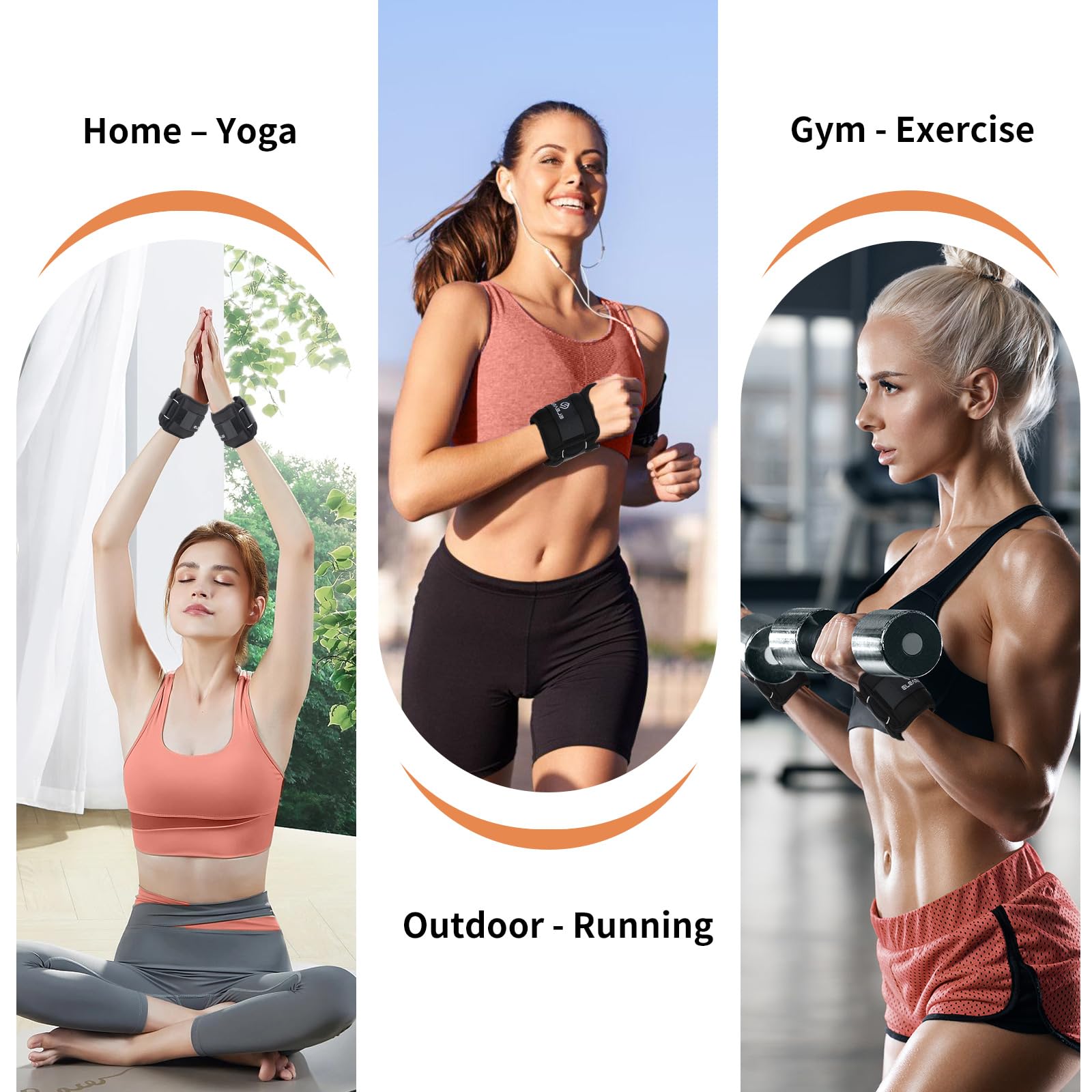 Adjustable Wrist Weights & Ankle Dumbbell Straps for Strength Training - Perfect for Home Workouts, Yoga, and Fitness Exercises