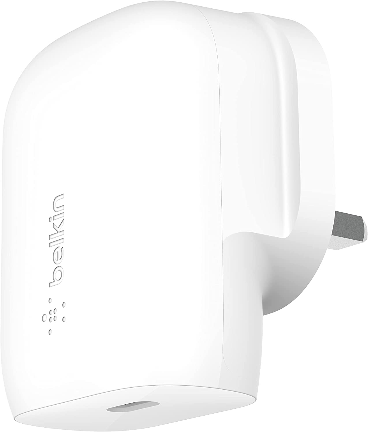 Belkin 30W USB C Wall Charger with PPS & Power Delivery - USB-IF Certified PD 3.0 Fast Charger for iPhone 16/15, Samsung Galaxy S24, iPad, AirPods, MacBook, Google Pixel - Perfect for Home, Office & Travel Charging