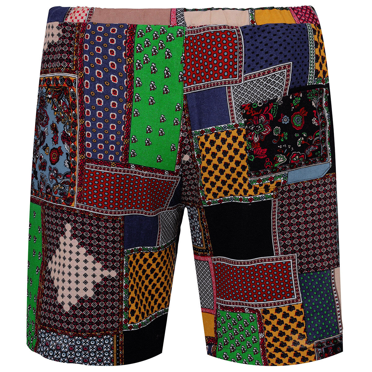 2-Piece Multi-Colored Square Hawaii Summer Suit for Women - Beach Vacation, Pool Party & Tropical Getaway Outfit