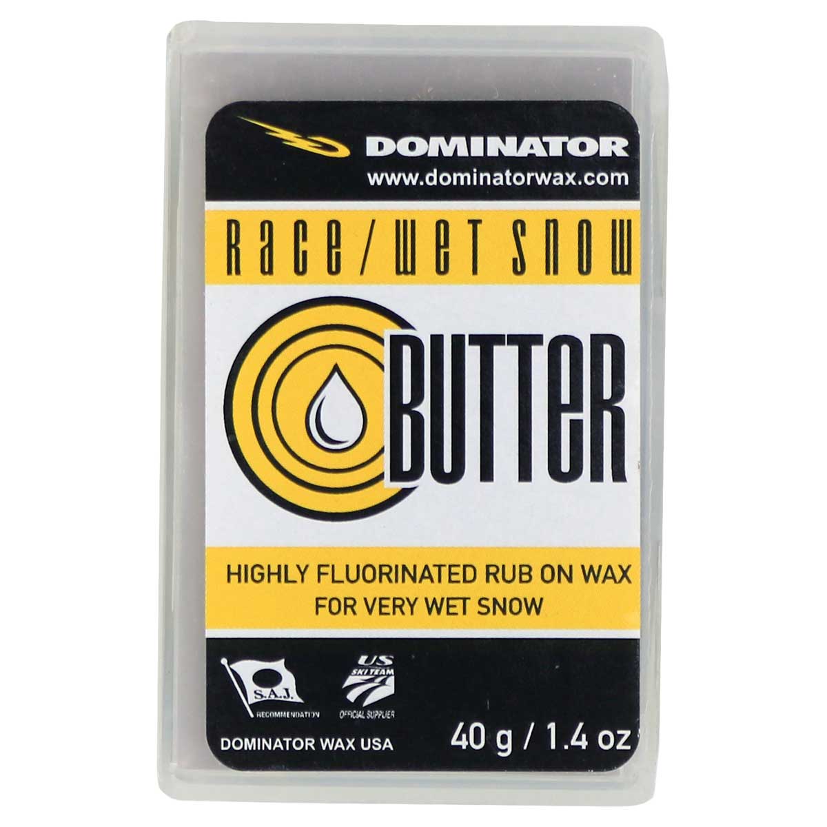 Dominator Fluorocarbon Race Wax - High Performance Ski & Snowboard Wax for Speed & Durability - Perfect for Competitive Racing & All-Mountain Riding