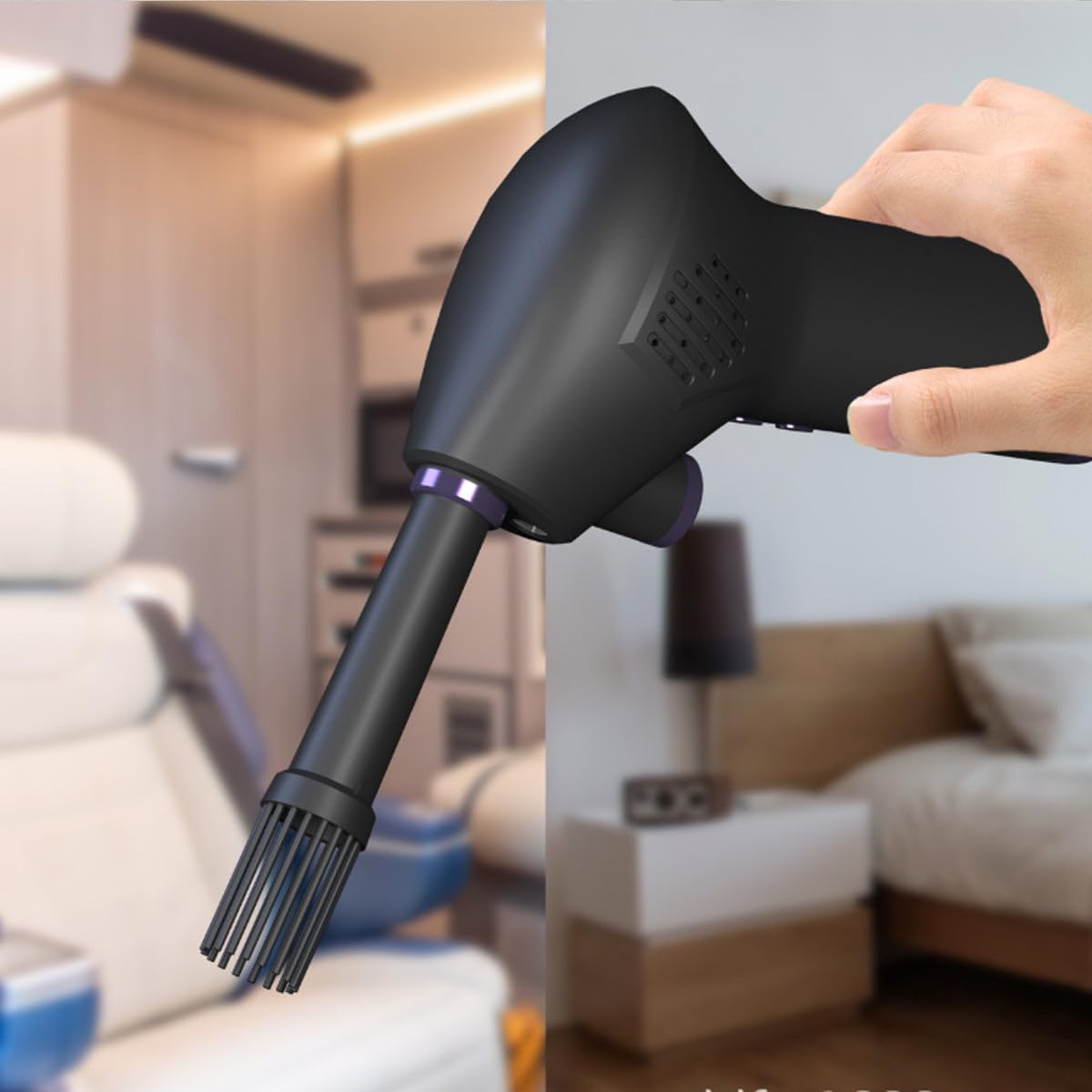 Eco-Friendly Reusable Compressed Air Duster - No Chemical Fill, Cordless Electric Air Blower for Electronics, PC, Keyboard & Camera Cleaning