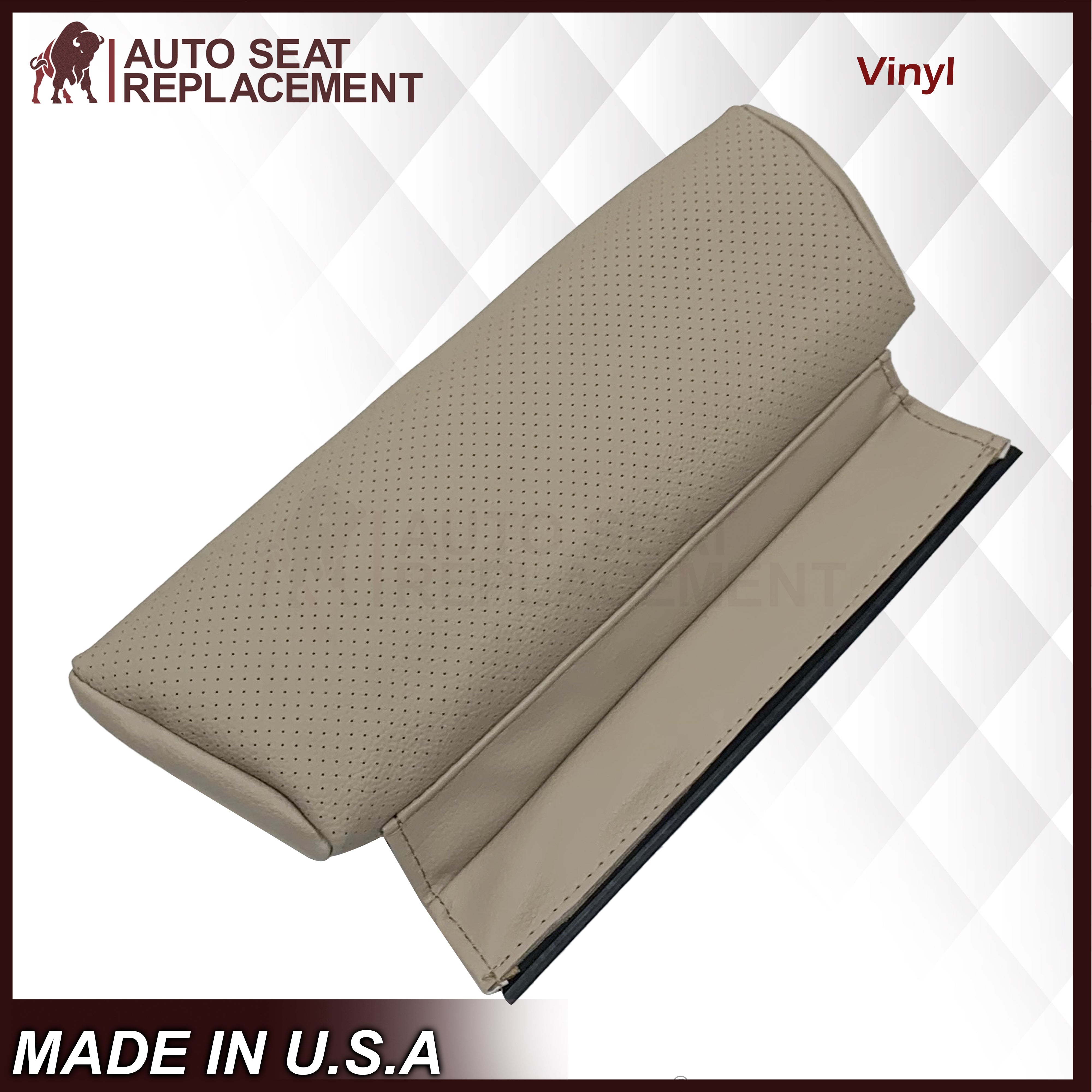 2016-2022 Mercedes Benz GLC Class C250 C300 C350 Synthetic Leather Seat Covers - Light Tan - Driver & Passenger Side - Perfect for Car Interior Upgrade & Comfort Enhancement