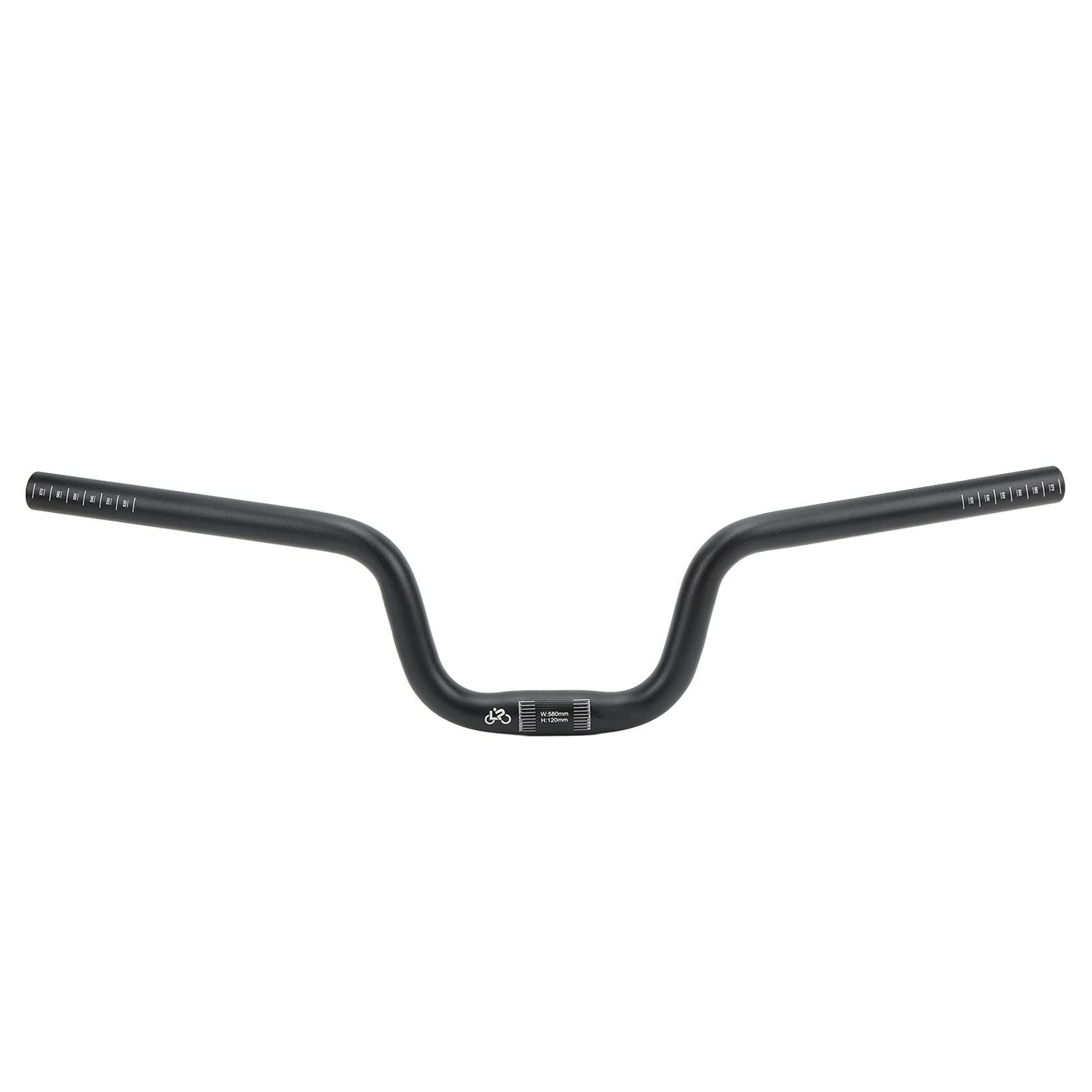 LitePro Aluminum Alloy MTB Handlebar - Lightweight Riser Handlebar for Brompton & Mountain Bikes (Black) | Perfect for Urban Commuting & Off-Road Cycling