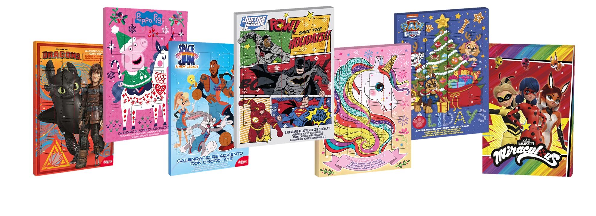 DC Comics Justice League POW Milk Chocolate Christmas Advent Calendar 2021 - Holiday Countdown Calendar with 24 Chocolates - Perfect for Christmas Gifts, Stocking Stuffers & Superhero Fans