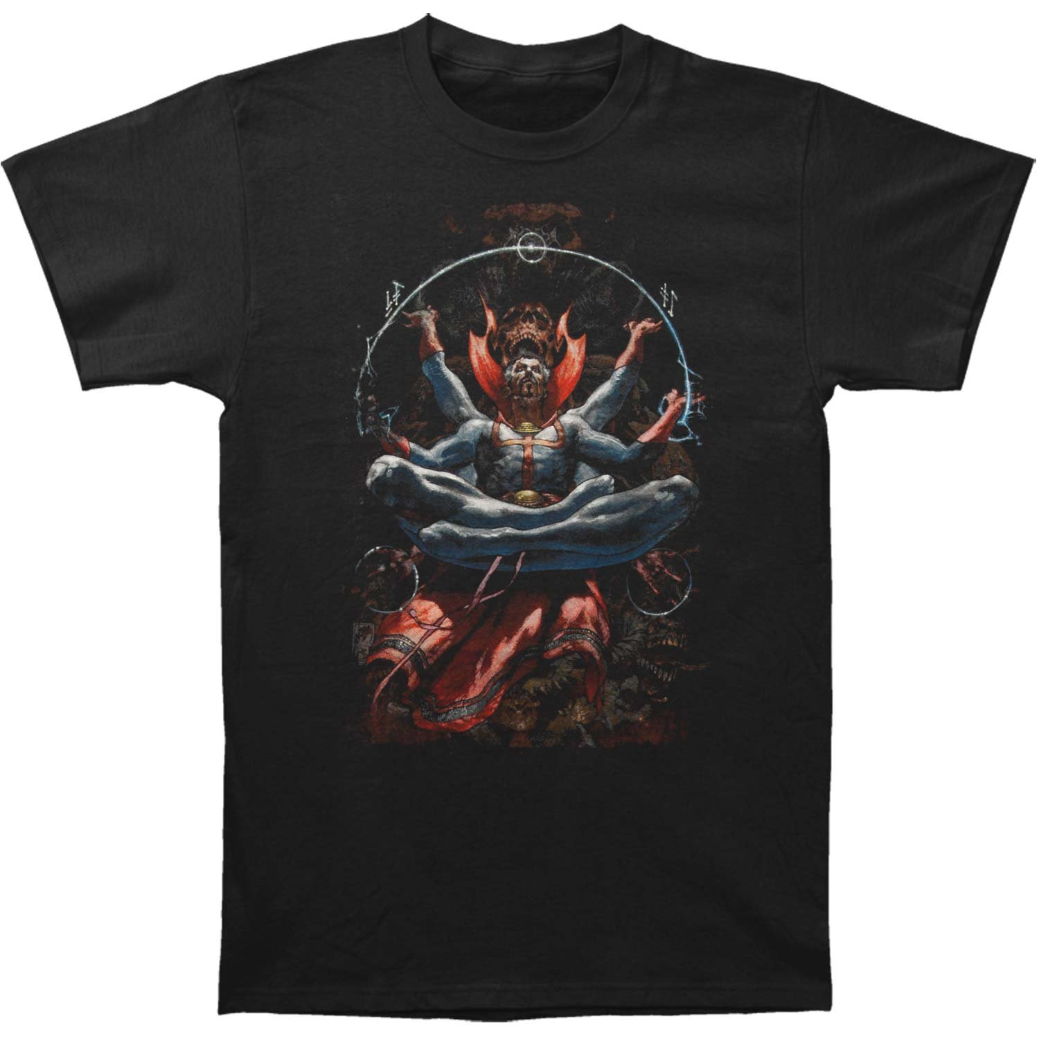 Dr. Strange Arcane Spell Casting Graphic T-Shirt - Size S for Men | Marvel Superhero Cosplay & Casual Wear