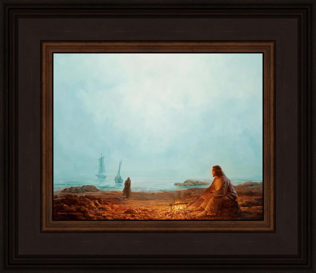 By The Shore By Yongsung Kim - Coastal Wall Art Print for Beach House Decor, Ocean Themed Living Room & Bedroom