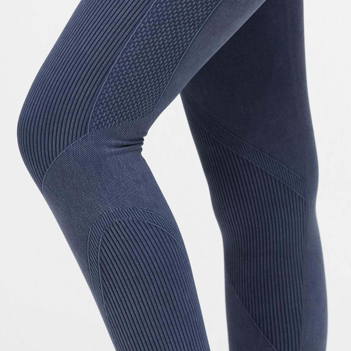 Blue Denim Seamless Leggings for Women - High Waist Yoga Pants, Stretchy Workout Tights - Perfect for Gym, Running, Lounge & Everyday Wear