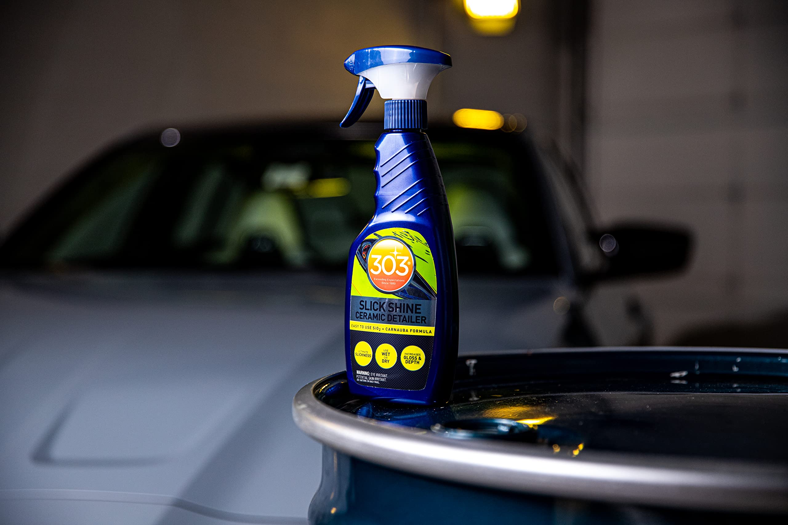 303 Products Spray & Rinse Ceramic Sealant - Quick Water-Activated SiO2 Ceramic Coating for Cars - 6 Months Protection & Water Repellent - Easy to Apply 16oz (Pack of 1) - Perfect for Car Detailing, Paint Protection & Long-Lasting Shine