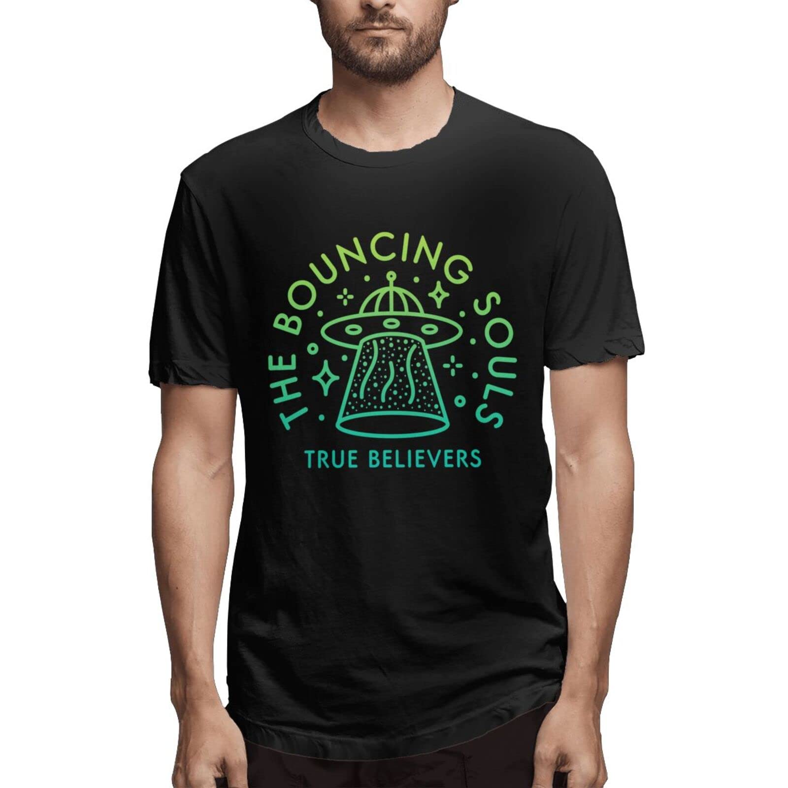 Beahala The Bouncing Souls Graphic T-Shirt for Men - Summer Round Neck Short Sleeve Cotton Tee - Casual Streetwear for Concerts, Festivals & Everyday Wear