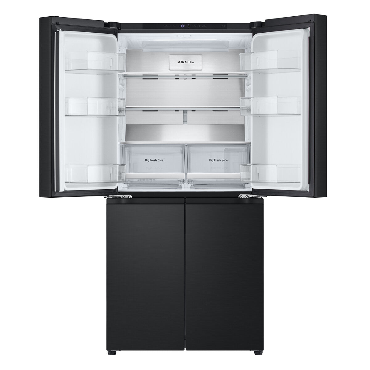 LG 530L French Door Refrigerator with Smart Cooling Plus - Matte Black (Model GF-B505MBL) - Energy Efficient Large Capacity Fridge for Modern Kitchen & Open Floor Plan Homes