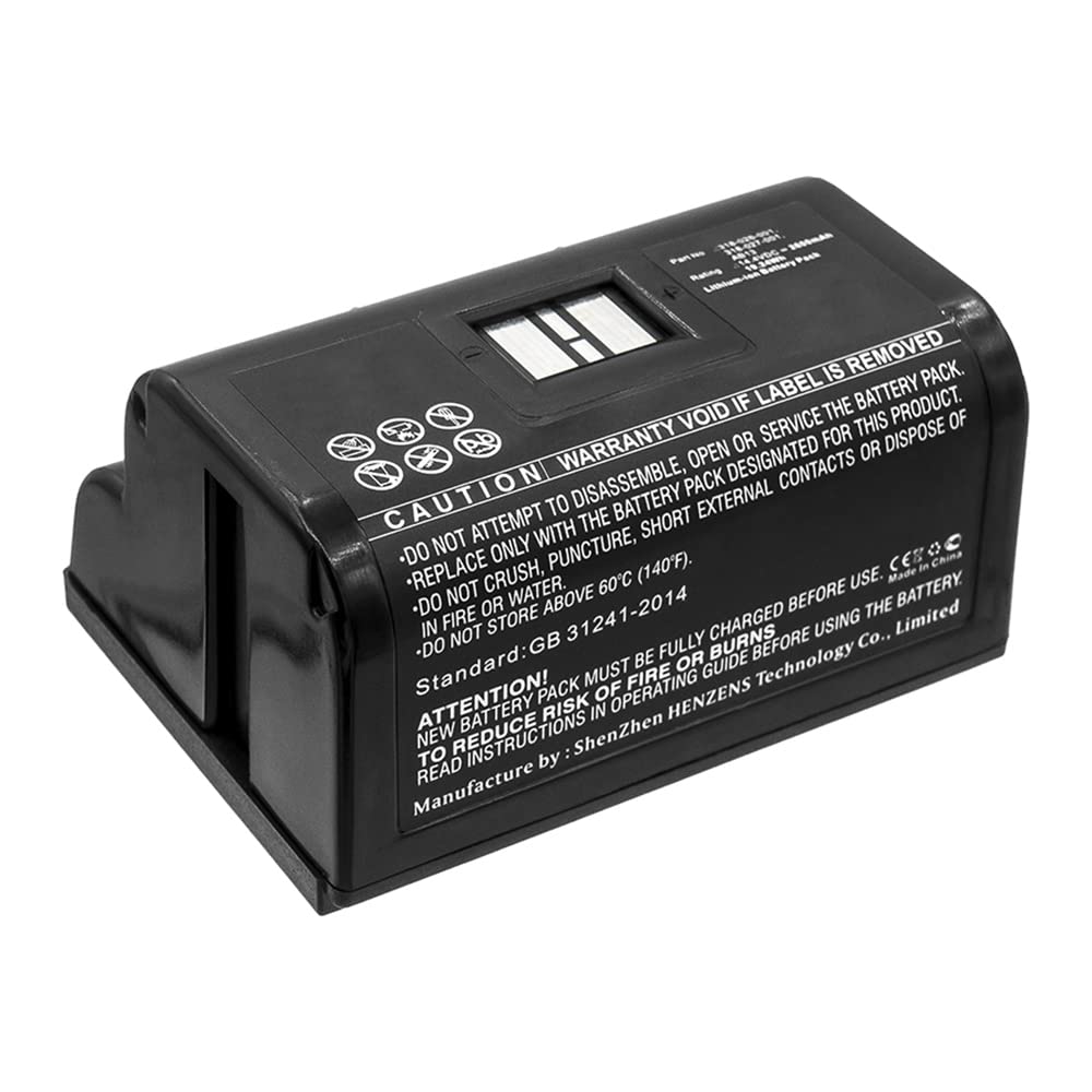 Synergy Digital Printer Battery - High Capacity 14.4V 3400mAh Li-ion Replacement for Intermec PB51 Printer & AB13 Battery | Perfect for Warehouse Barcode Scanning, Retail Inventory Management, and Industrial Label Printing