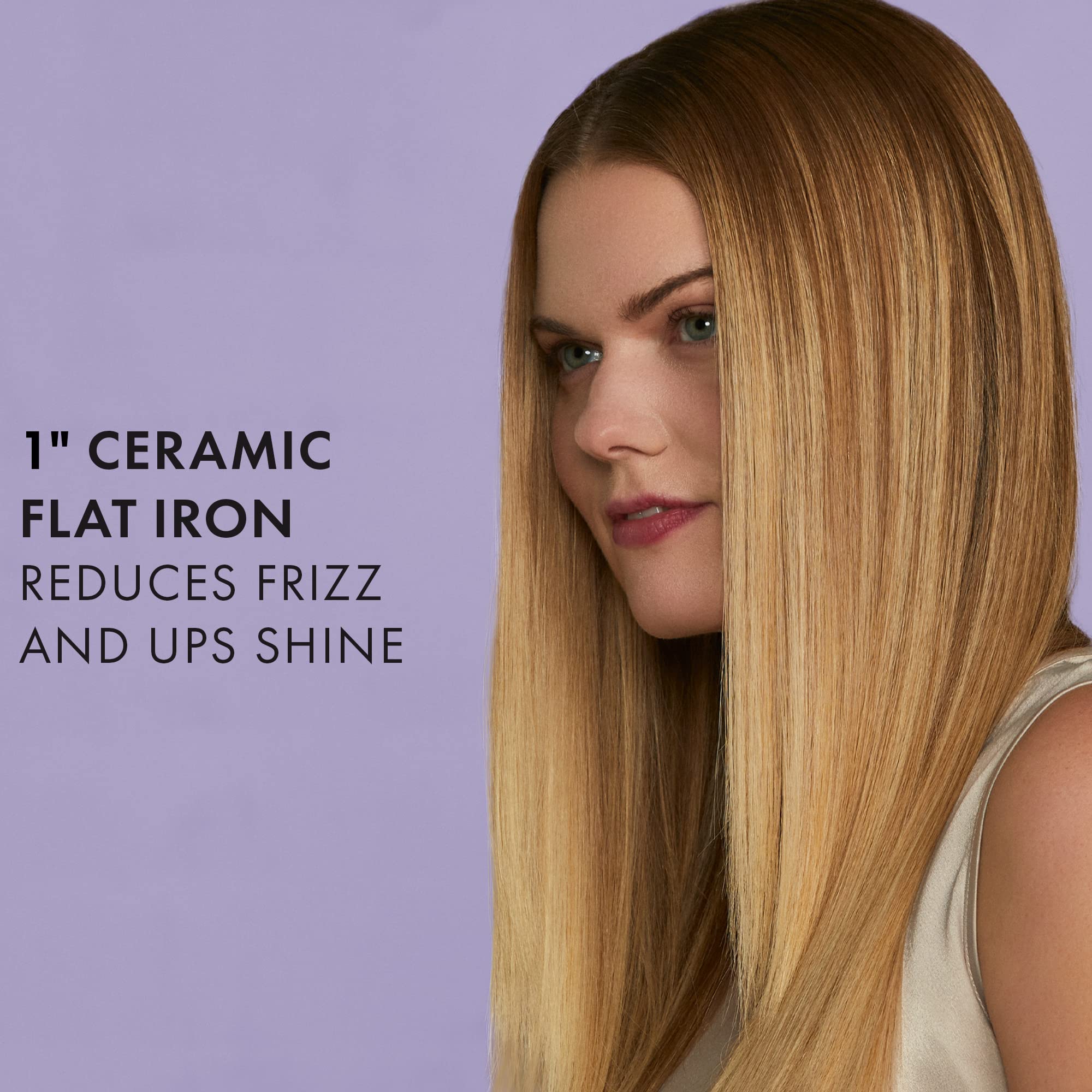 Best HOT TOOLS Signature Series Digital Flat Iron 1 Inch - Professional Hair Straightener for Smooth, Shiny & Frizz-Free Hair - Perfect for Home & Salon Use