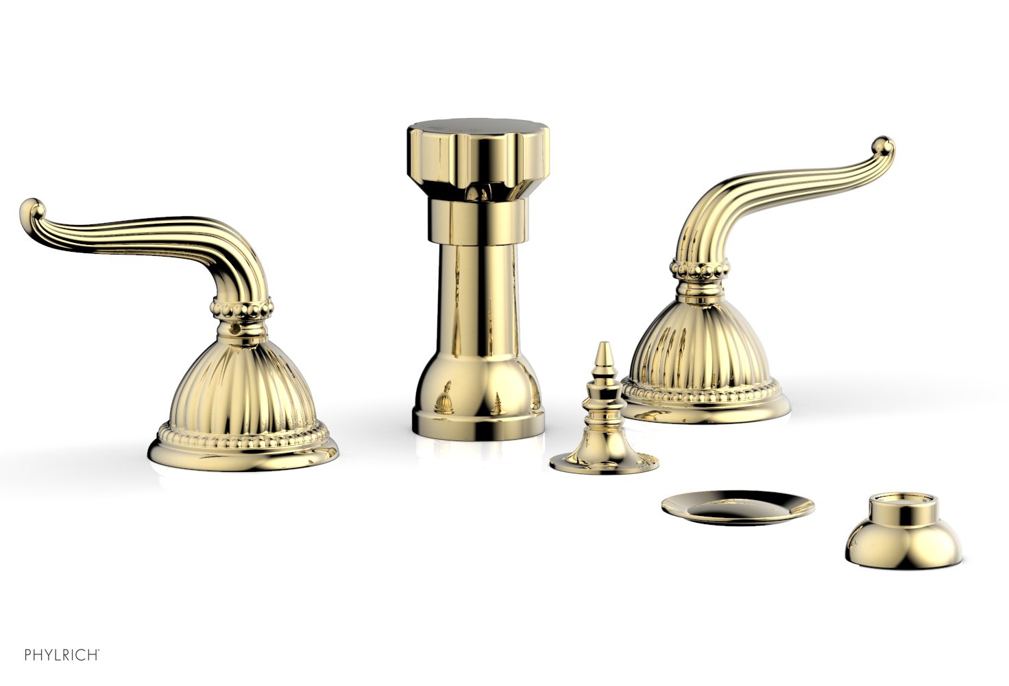 Premium Georgian & Barcelona Style 4-Hole Bidet Faucet Set K4141 - Modern Bathroom Upgrade for Hygiene & Comfort