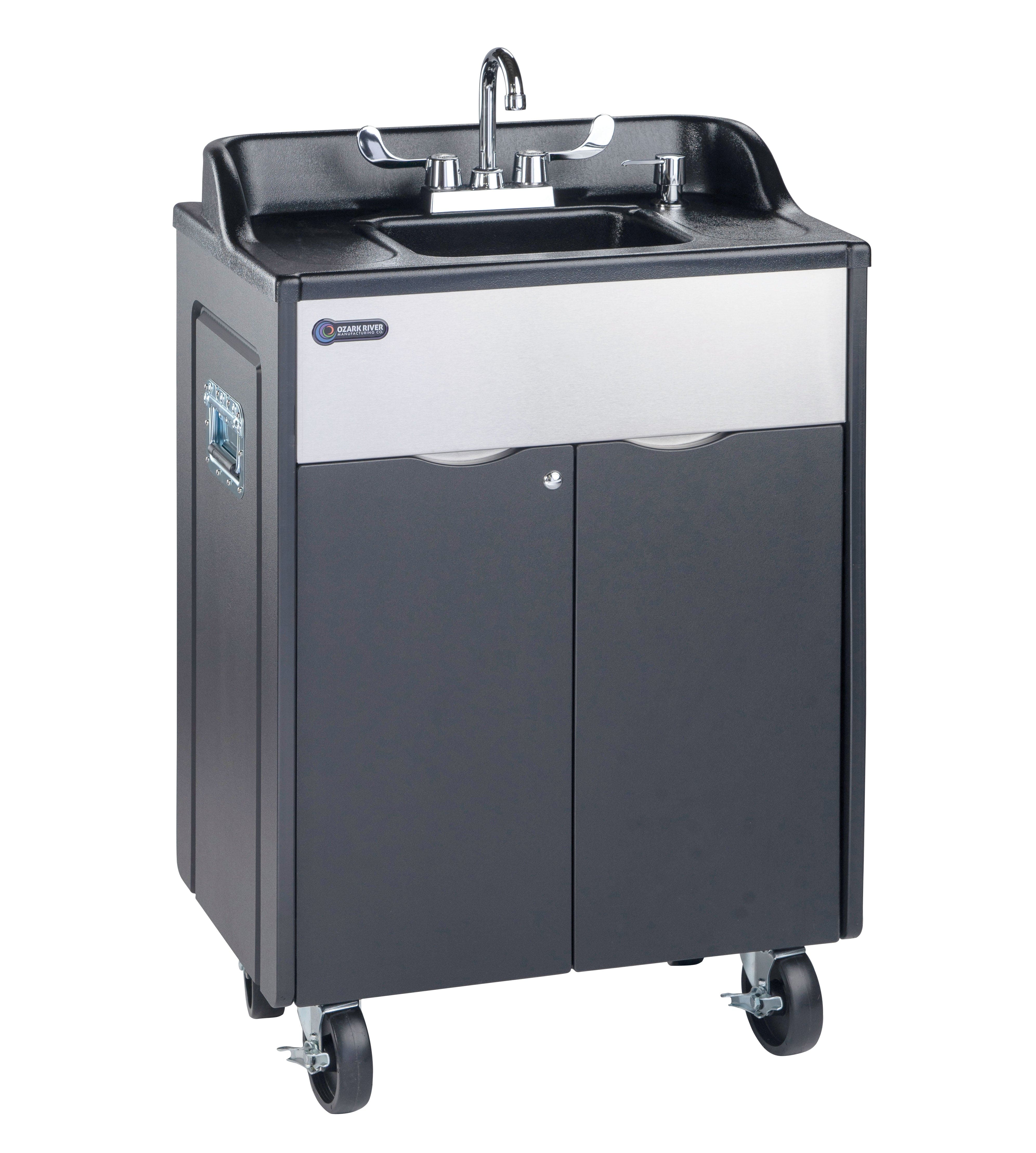 Ozark River Titan Pro 1 Black Portable Sink - Compact & Lightweight for Camping, RV Travel, Outdoor Adventures & Emergency Preparedness