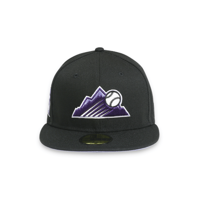 Colorado Rockies 25th Anniversary Black 59FIFTY Fitted Hat for Men - Official MLB Baseball Cap for Fans, Sports & Casual Wear