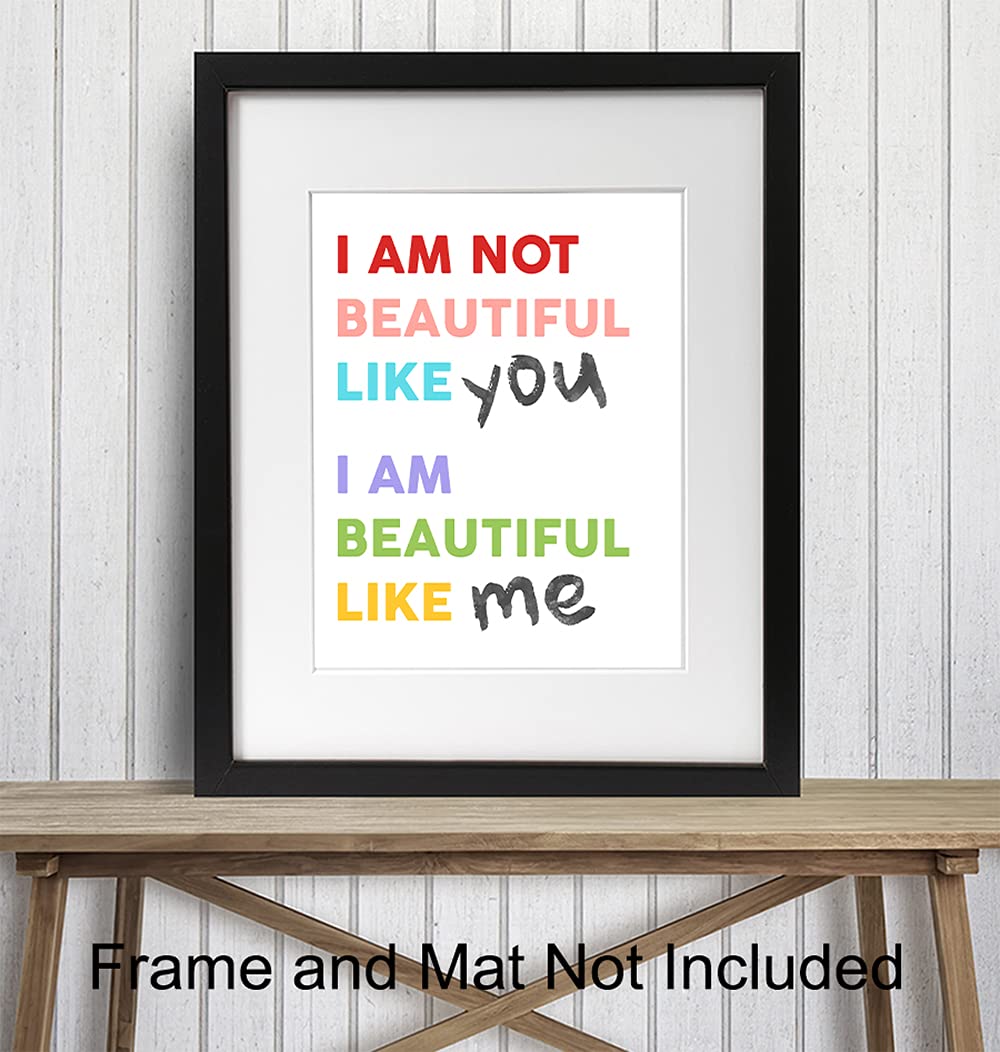 Motivational Inspirational Wall Art Posters for Kids Bedroom - Positive Quotes Decor for Boys & Girls Rooms, Classroom, Teacher Gifts & Family Home - Encouraging Sayings for Study Space & Nursery Decor