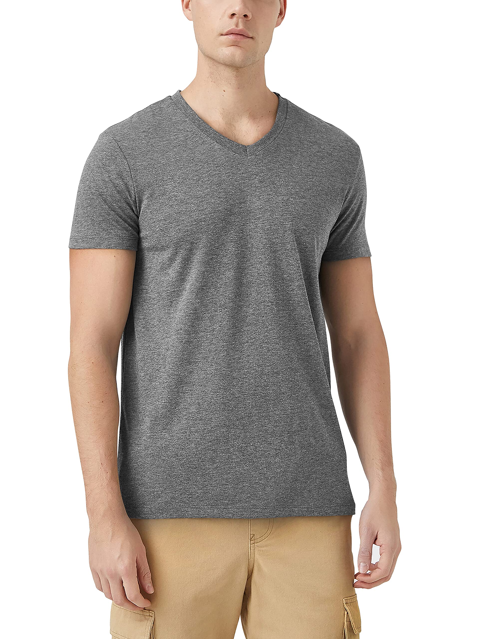 Premium Men's Tri-Blend Round Neck T-Shirt - Soft Breathable Cotton for Yoga, Dance & Everyday Wear - Comfortable Casual Tee for Gym, Workout & Lounge
