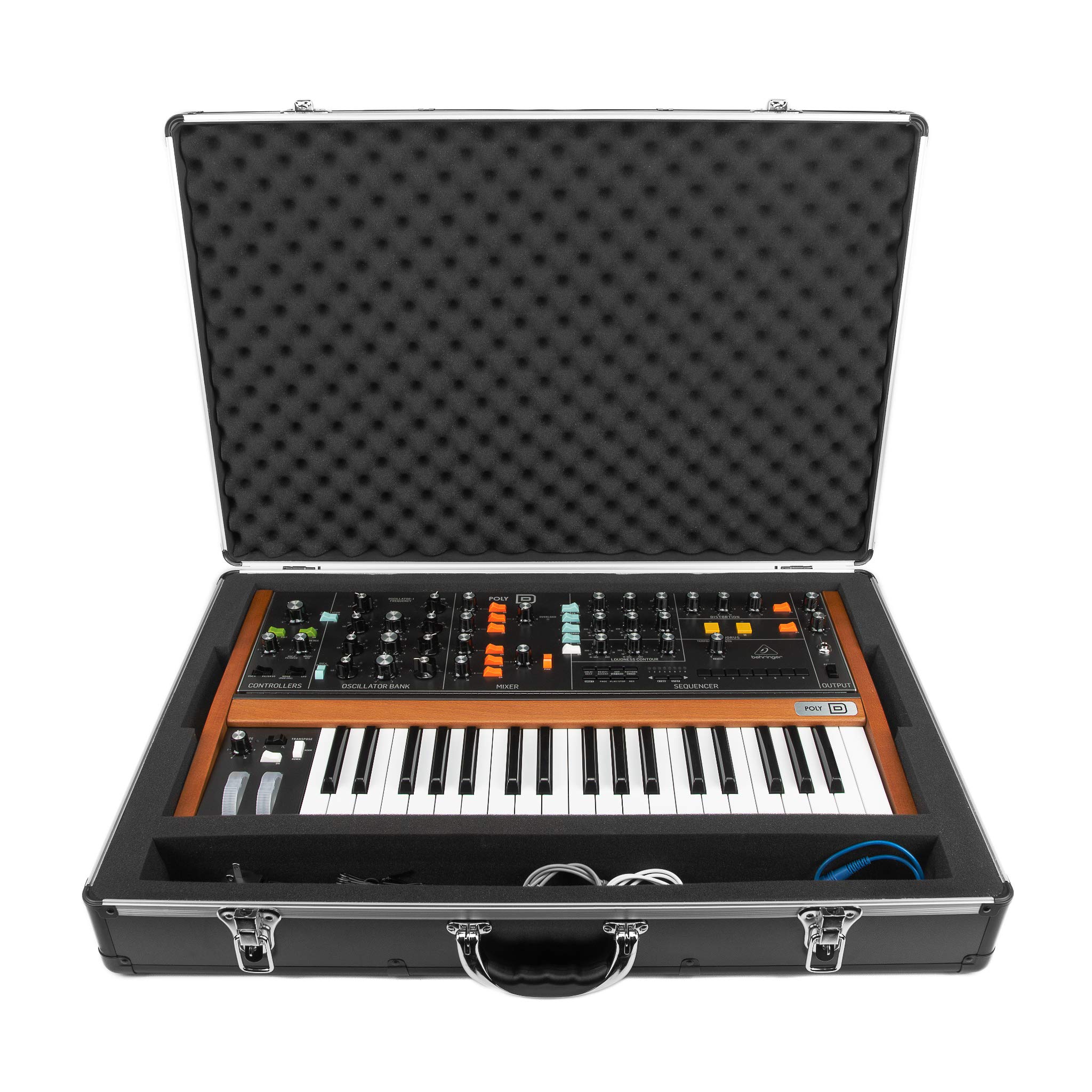 Behringer Poly D MonoPoly MS-5 Analog Synth Hard Case - Ultra-Lightweight UNISON Protection for Keyboard Synthesizers - Perfect for Studio Recording & Live Performances