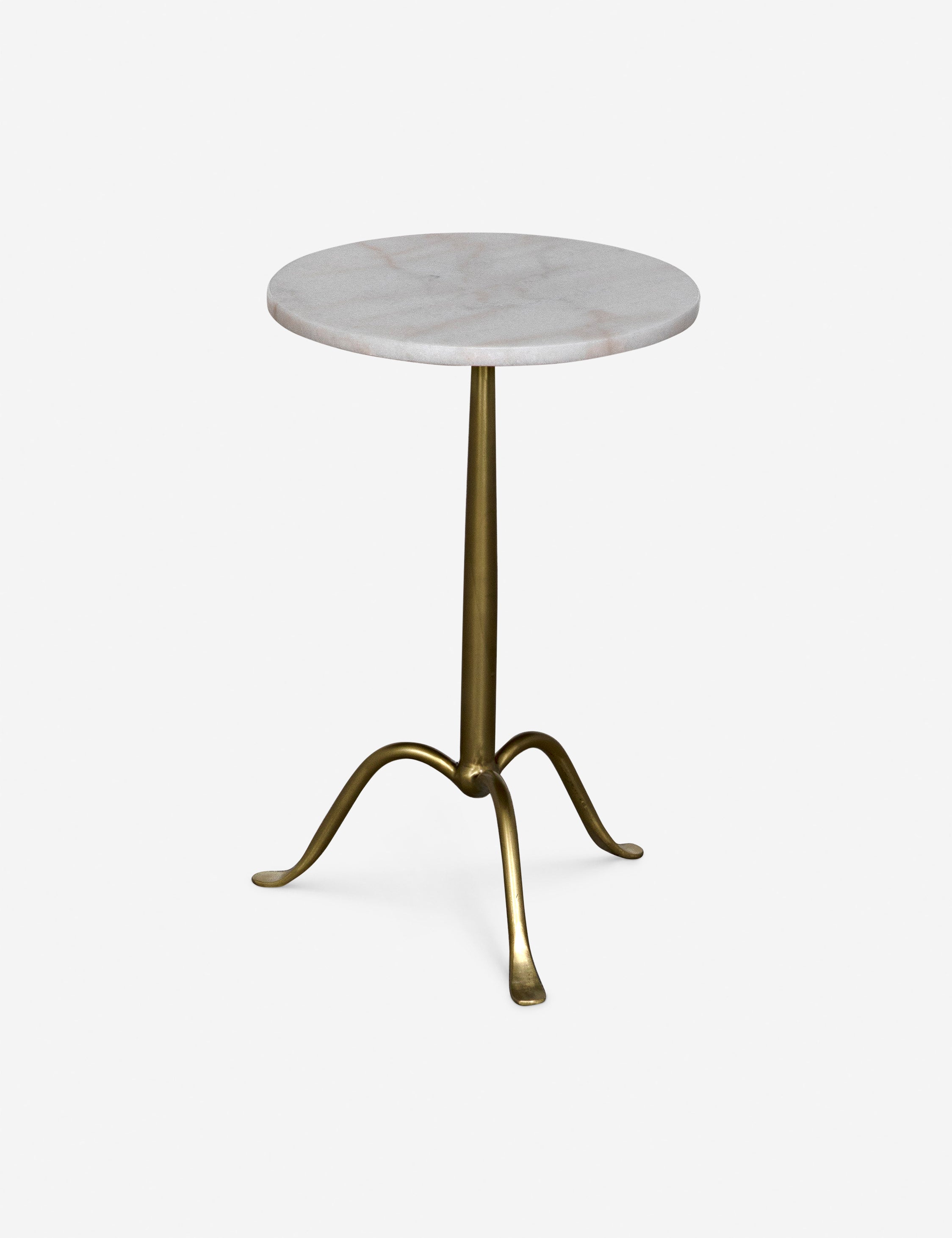 Alfano Modern Round Side Table - Small Accent End Table for Living Room, Bedroom, or Office - Perfect for Coffee, Books, and Decor