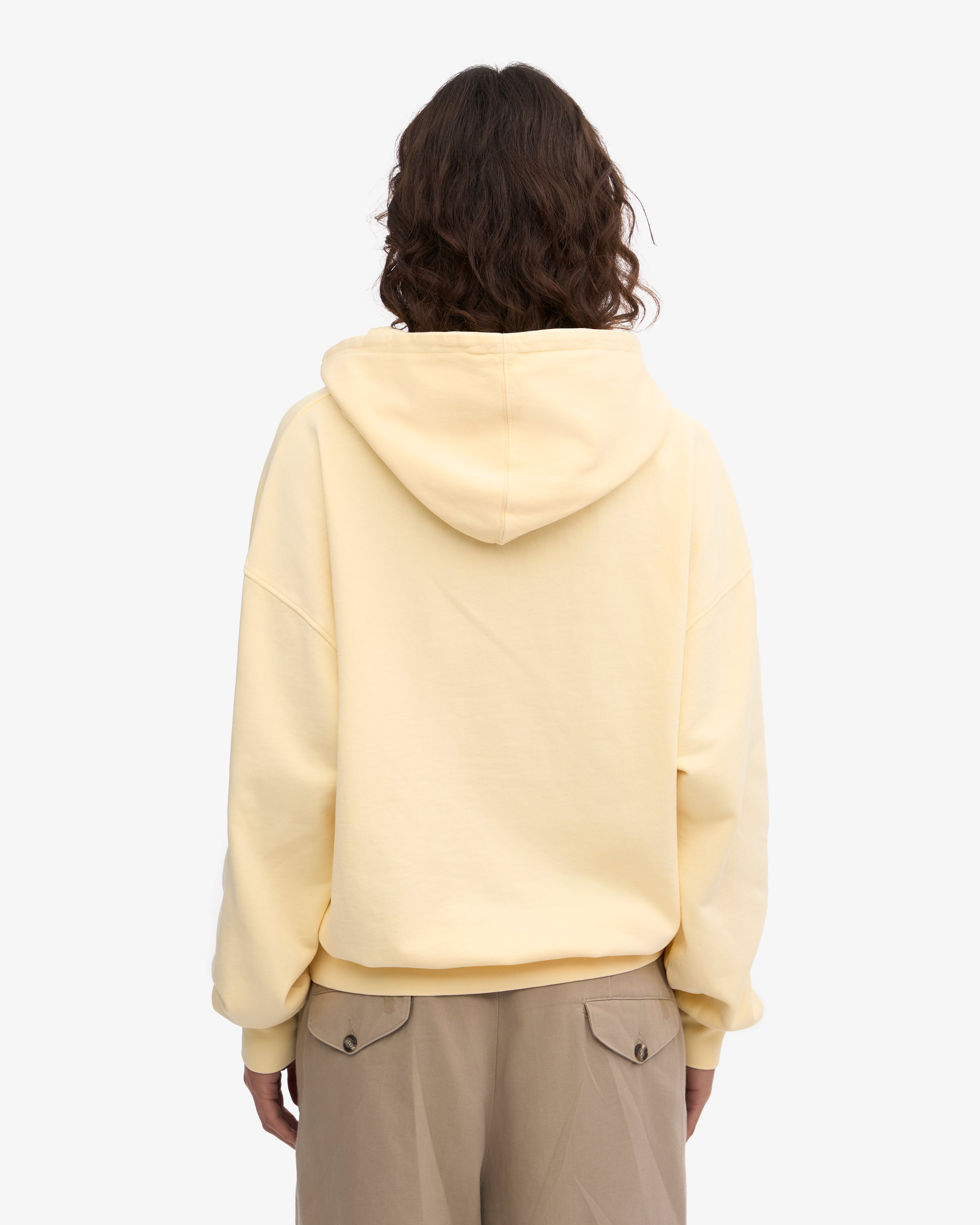 Organic Oversized Hoodie - Soft Yellow Unisex Pullover for Men & Women | Cozy Loungewear, Casual Streetwear, and Winter Layering