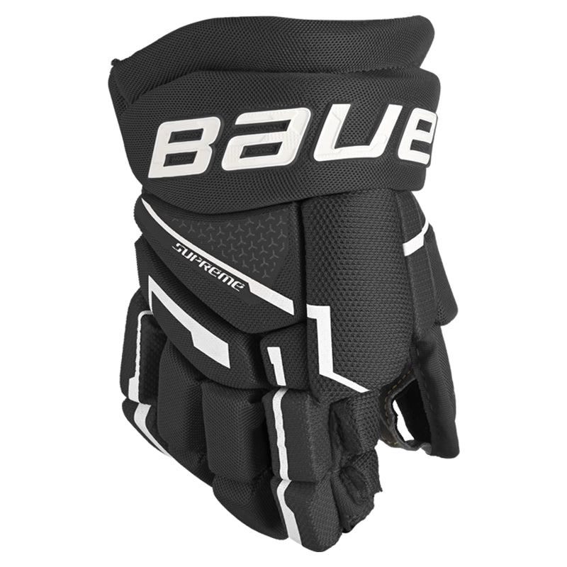 Bauer Supreme Mach Hockey Gloves for Youth - Lightweight Protective Ice Hockey Gear for Kids - Perfect for Practice, Games & Training Sessions