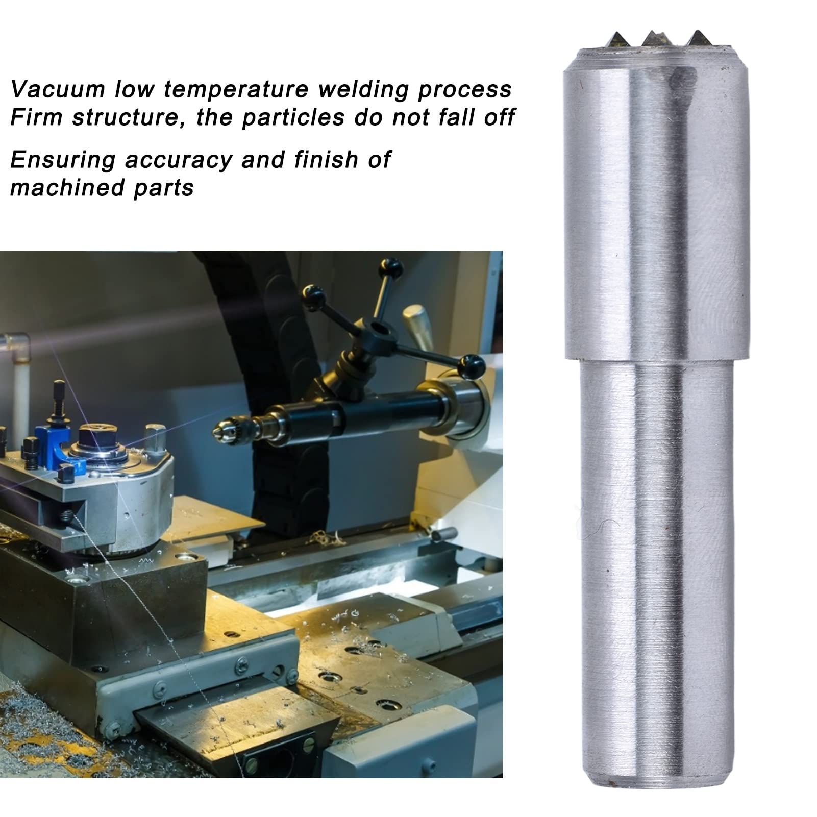 Diamond Grinding Wheel Dresser - 5-Point Square Tapered Tool for Wheel Truing, Deburring & Correction | Perfect for Metalworking, Woodworking & Sharpening Tools